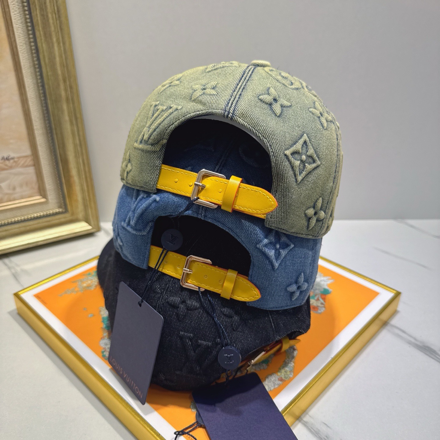 LV Luxury Designer Fashion Letter Denim Emboss Baseball Cap Men And Women Sports Street Caps Forward Caps Sun Prevent Baseball Cap Outdoor Hat For Men Casquette Adjustable To Fit Hats With Box