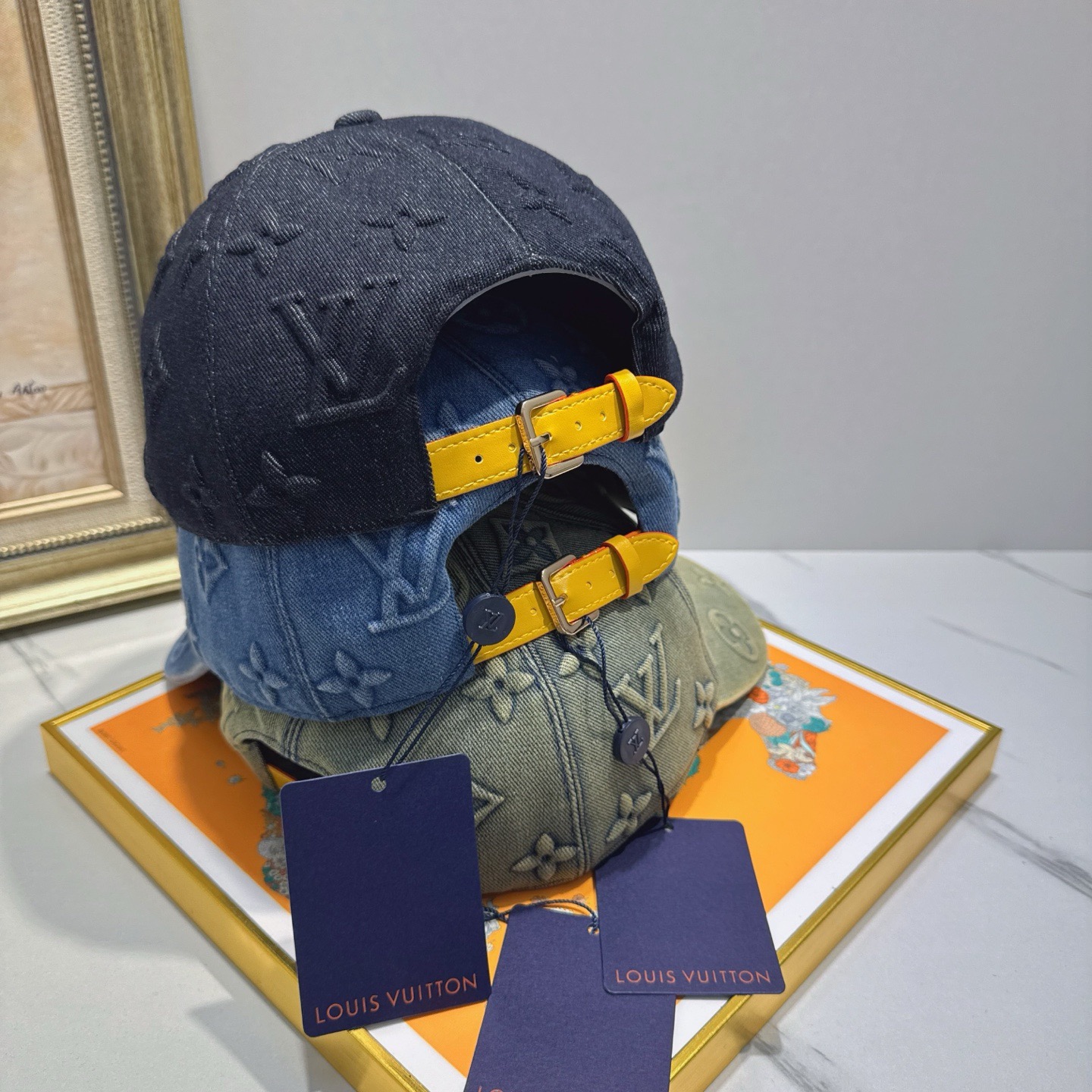 LV Luxury Designer Fashion Letter Denim Emboss Baseball Cap Men And Women Sports Street Caps Forward Caps Sun Prevent Baseball Cap Outdoor Hat For Men Casquette Adjustable To Fit Hats With Box