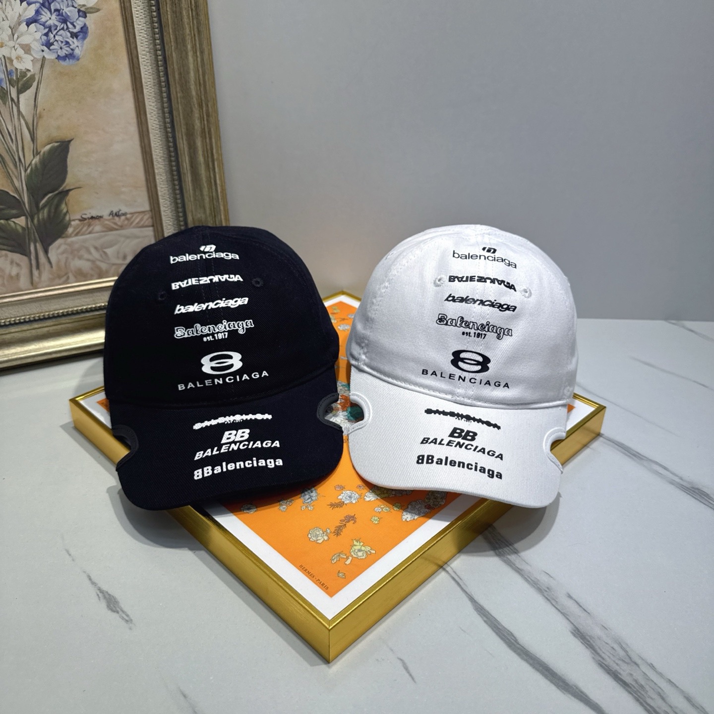 BALENCIAGA Luxury Designer Fashion Letter Print Baseball Cap Men And Women Sports Street Caps Forward Caps Sun Prevent Baseball Cap Outdoor Hat For Men Casquette Adjustable To Fit Hats With Box