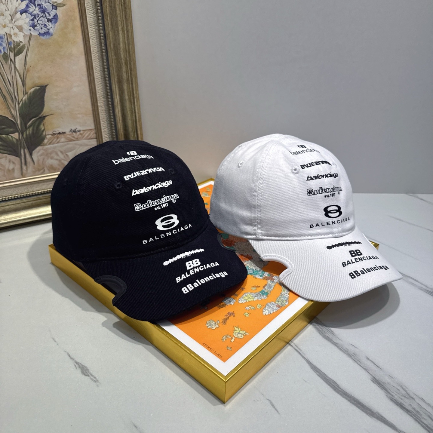 BALENCIAGA Luxury Designer Fashion Letter Print Baseball Cap Men And Women Sports Street Caps Forward Caps Sun Prevent Baseball Cap Outdoor Hat For Men Casquette Adjustable To Fit Hats With Box