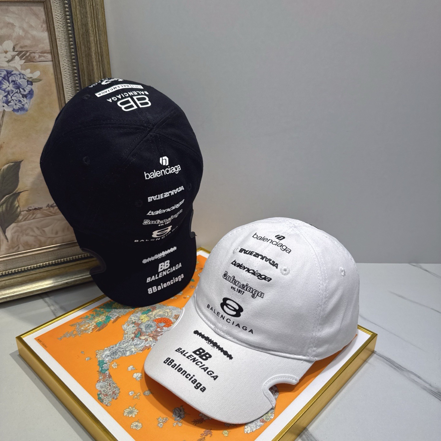 BALENCIAGA Luxury Designer Fashion Letter Print Baseball Cap Men And Women Sports Street Caps Forward Caps Sun Prevent Baseball Cap Outdoor Hat For Men Casquette Adjustable To Fit Hats With Box