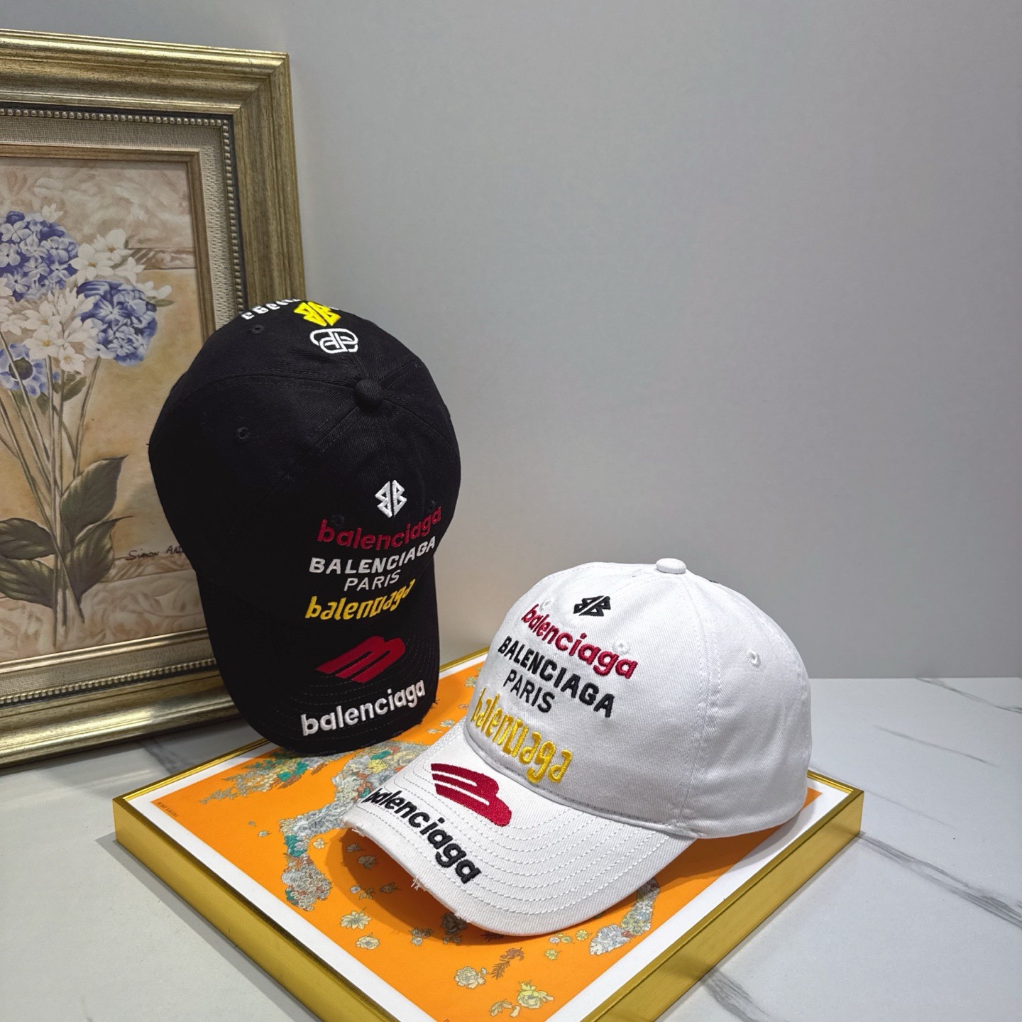 BALENCIAGA Luxury Designer Fashion Letter Embroidery Baseball Cap Men And Women Sports Street Caps Forward Caps Sun Prevent Baseball Cap Outdoor Hat For Men Casquette Adjustable To Fit Hats With Box