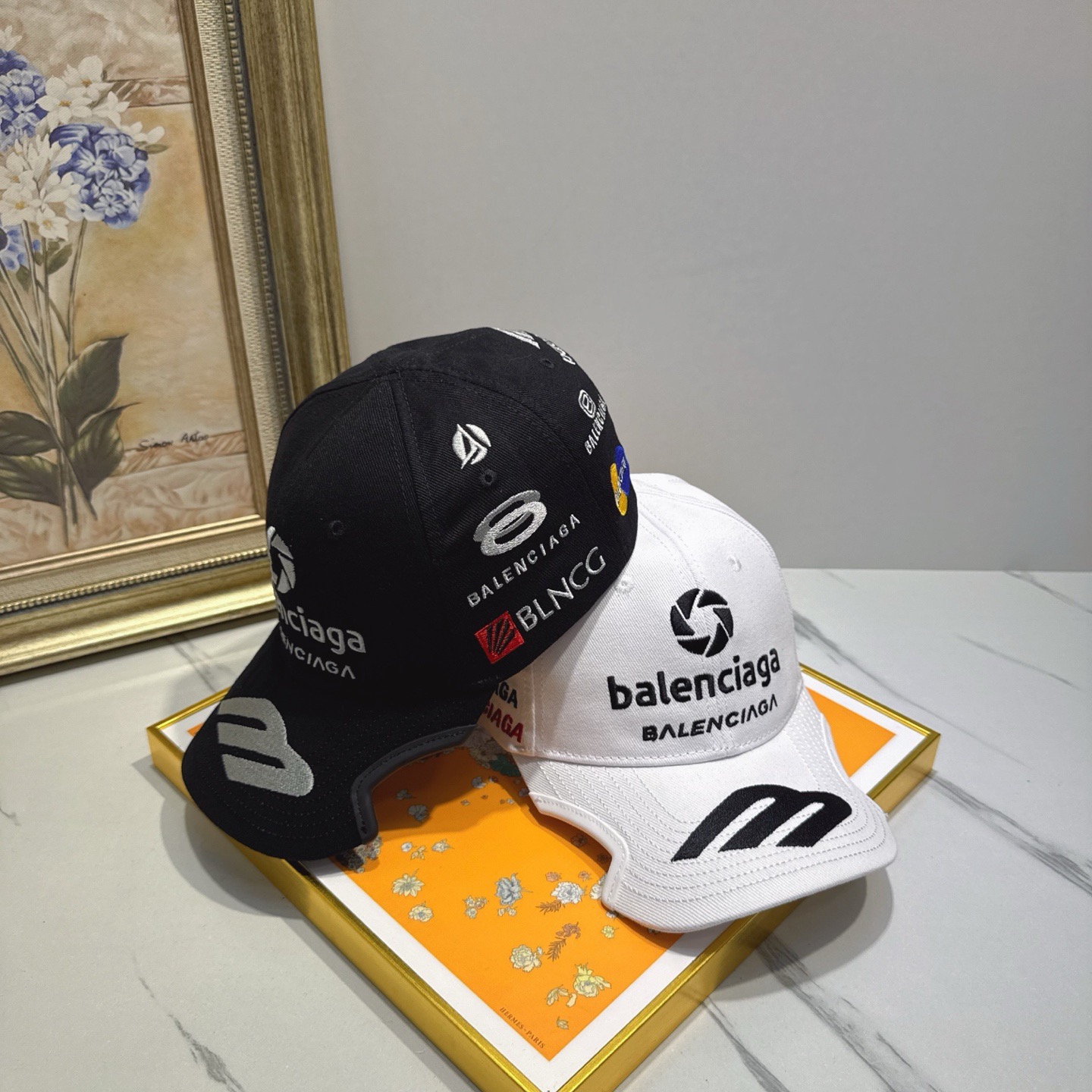 BALENCIAGA Luxury Designer Fashion Letter Embroidery Baseball Cap Men And Women Sports Street Caps Forward Caps Sun Prevent Baseball Cap Outdoor Hat For Men Casquette Adjustable To Fit Hats With Box