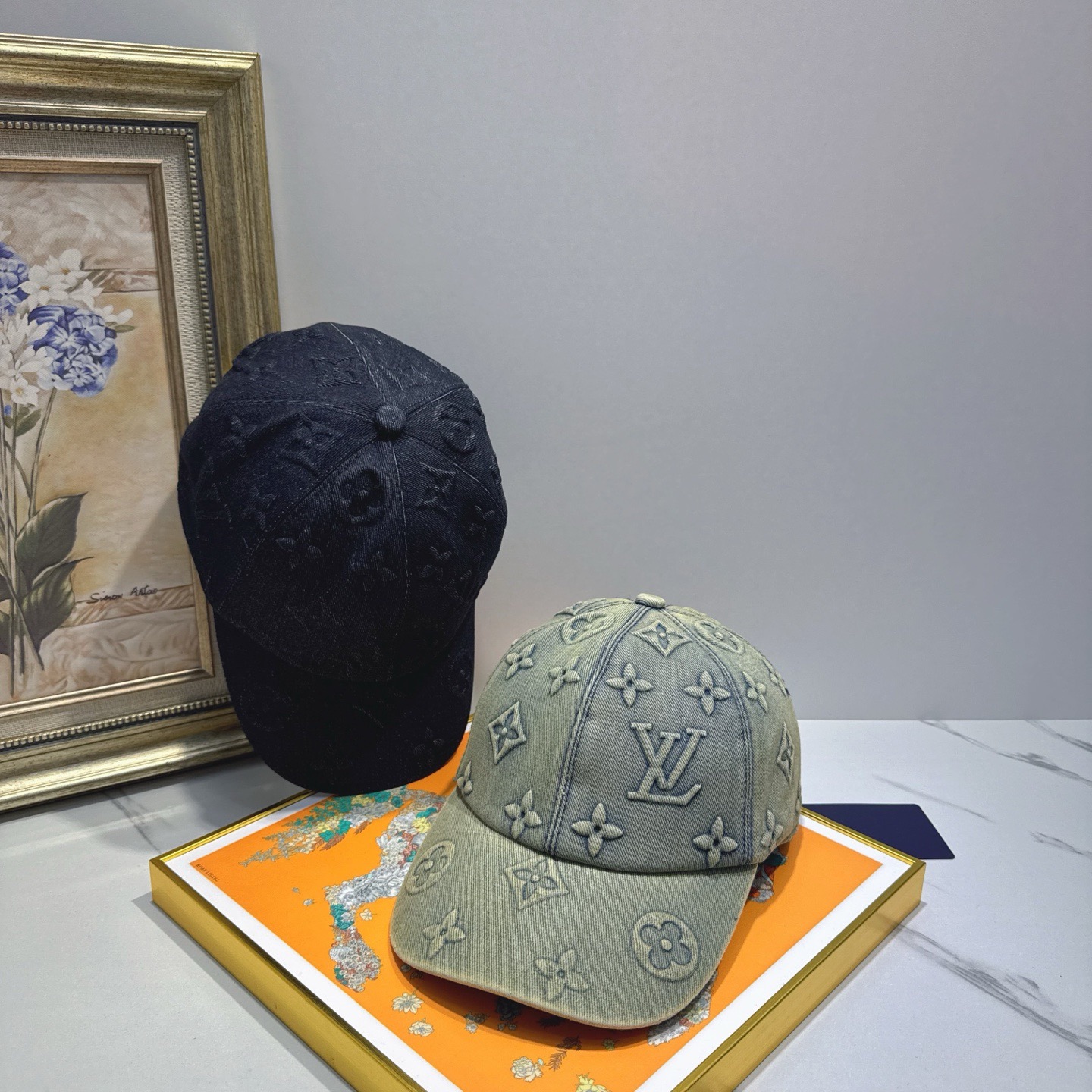 LV Luxury Designer Fashion Letter Denim Emboss Baseball Cap Men And Women Sports Street Caps Forward Caps Sun Prevent Baseball Cap Outdoor Hat For Men Casquette Adjustable To Fit Hats With Box