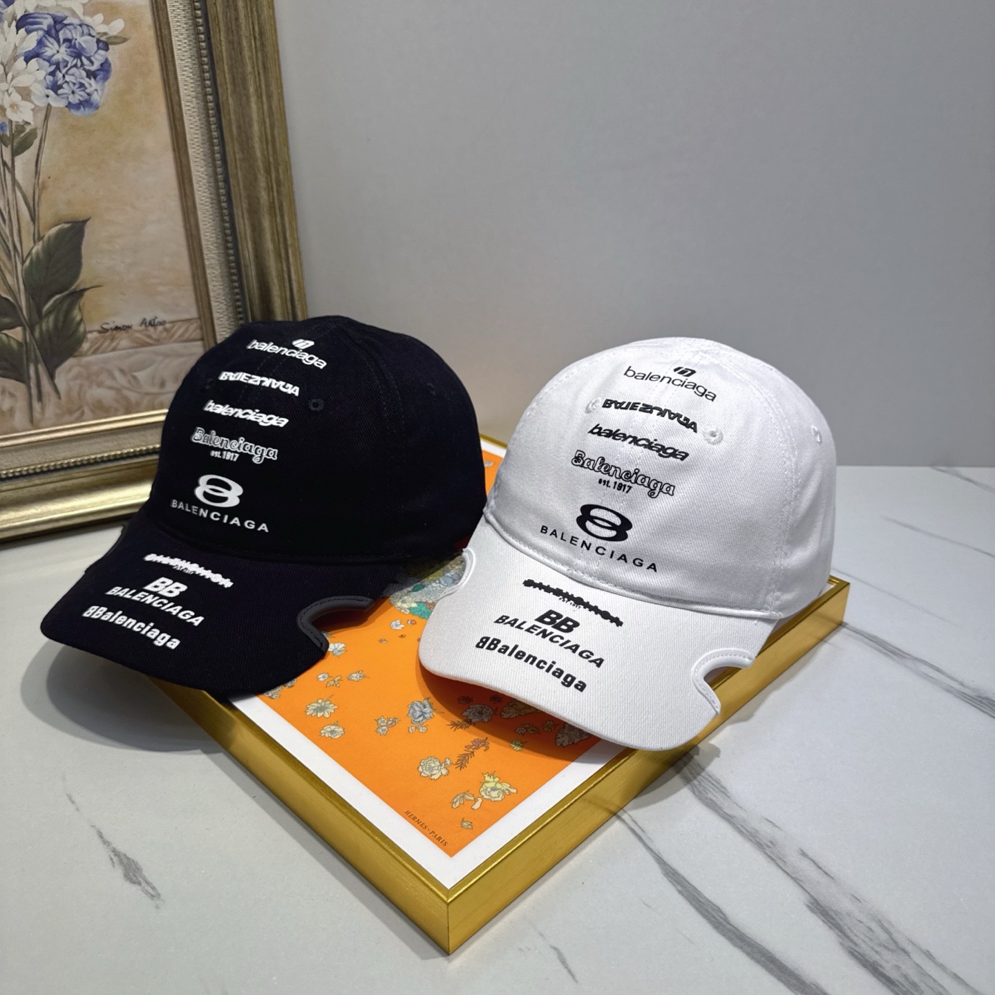 BALENCIAGA Luxury Designer Fashion Letter Print Baseball Cap Men And Women Sports Street Caps Forward Caps Sun Prevent Baseball Cap Outdoor Hat For Men Casquette Adjustable To Fit Hats With Box