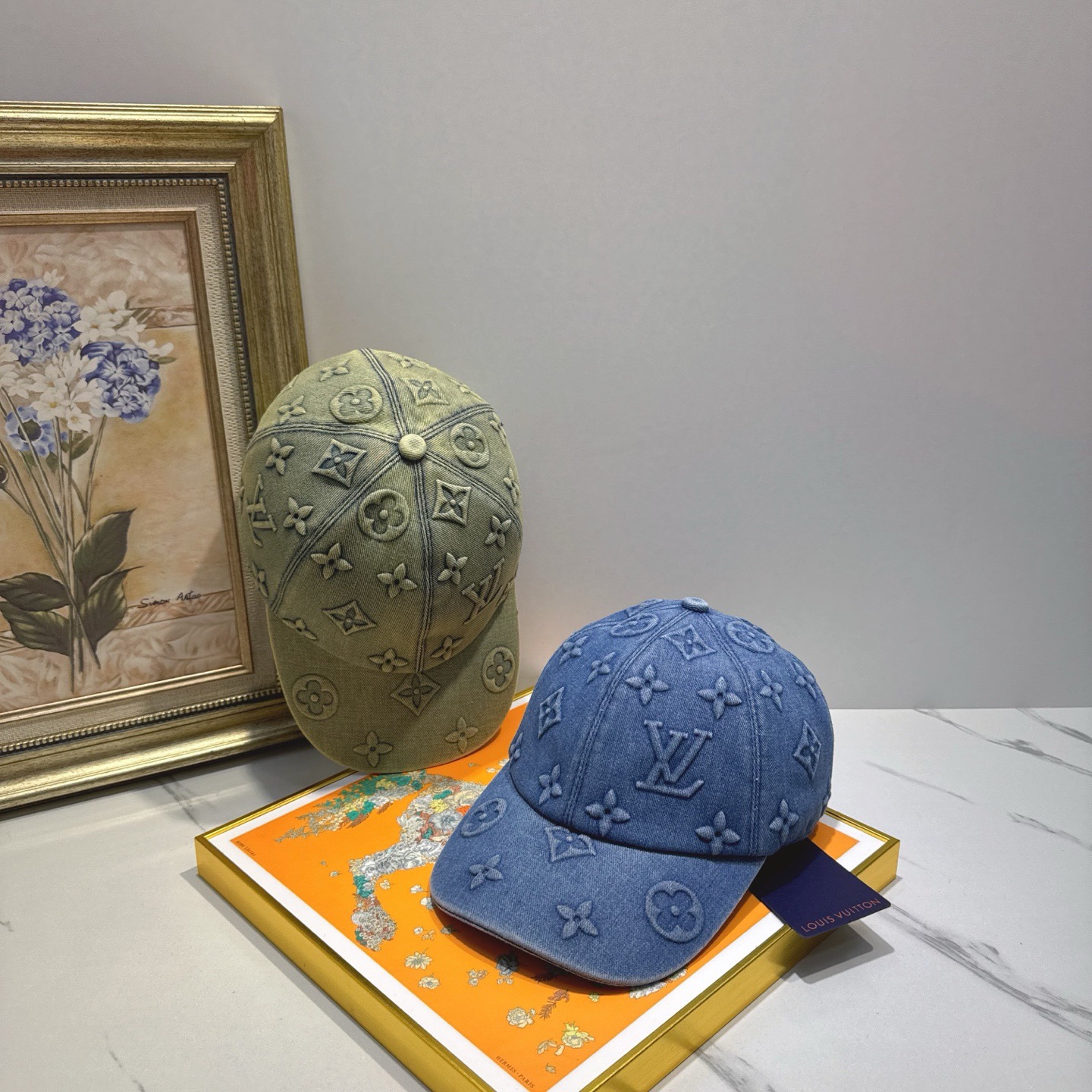 LV Luxury Designer Fashion Letter Denim Emboss Baseball Cap Men And Women Sports Street Caps Forward Caps Sun Prevent Baseball Cap Outdoor Hat For Men Casquette Adjustable To Fit Hats With Box