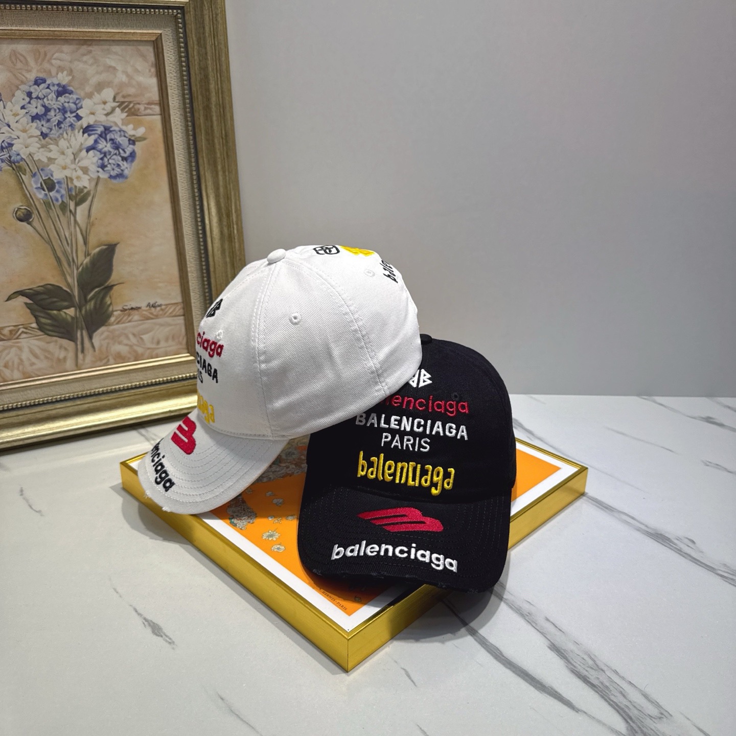 BALENCIAGA Luxury Designer Fashion Letter Embroidery Baseball Cap Men And Women Sports Street Caps Forward Caps Sun Prevent Baseball Cap Outdoor Hat For Men Casquette Adjustable To Fit Hats With Box