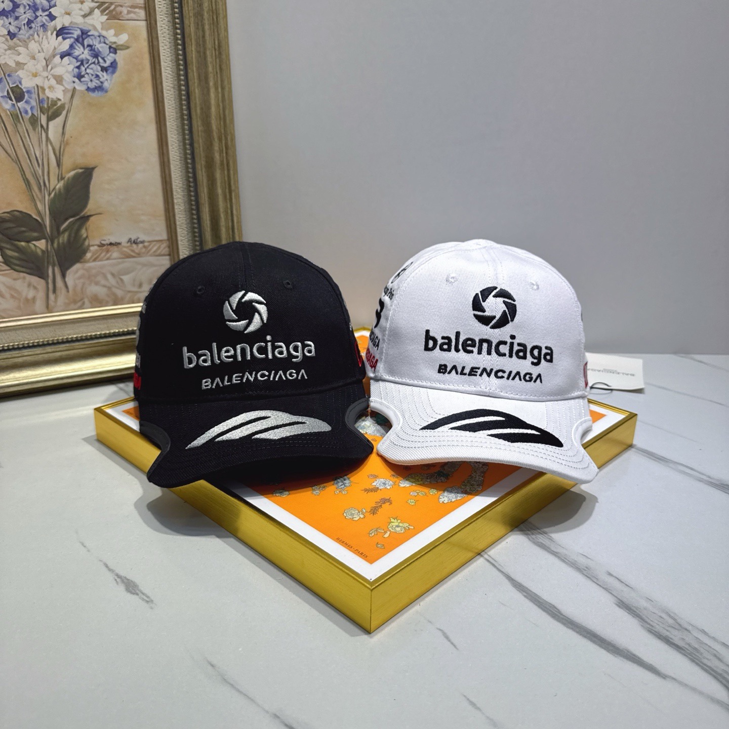 BALENCIAGA Luxury Designer Fashion Letter Embroidery Baseball Cap Men And Women Sports Street Caps Forward Caps Sun Prevent Baseball Cap Outdoor Hat For Men Casquette Adjustable To Fit Hats With Box
