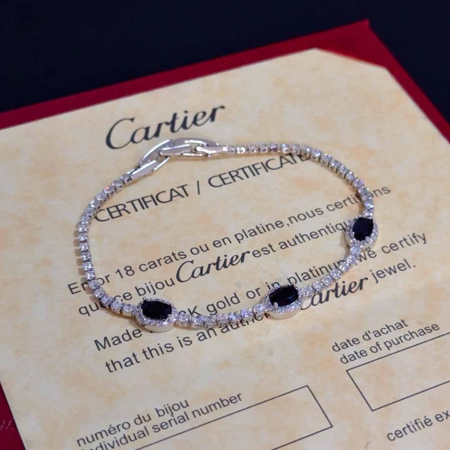 Cartier Designer Diamond Encrusted Chain Bracelet High Quality Chain Bracelet Fashionable Luxury Jewelry For Women's Classic Luxury Wedding Party Accessories Valentines Day Christmas Birthday Gift