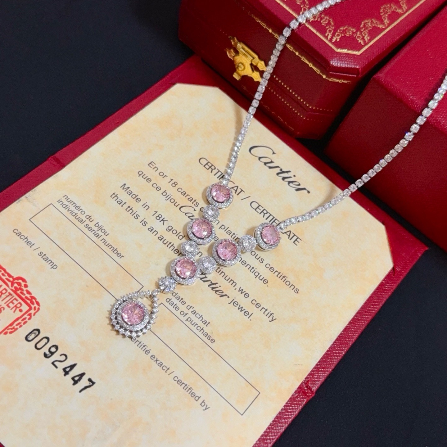Cartier Luxury Necklace Elegant Necklaces Diamond Encrusted Necklace Designer Necklaces Women Top Quality Pendant Fashion Jewellery Designer For Women Gifts For Her Valentines Day Christmas Birthday Gift
