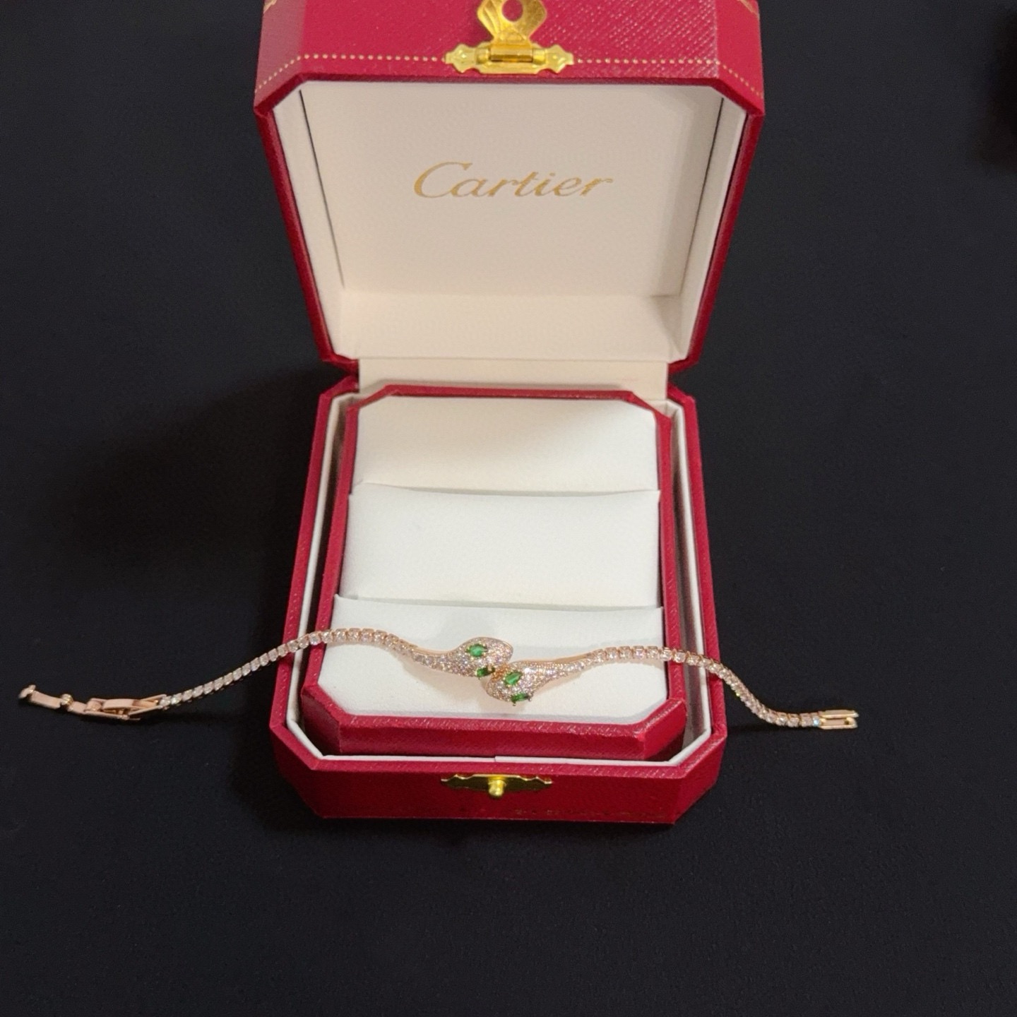 Cartier Designer Diamond Encrusted Chain Bracelet High Quality Chain Bracelet Fashionable Luxury Jewelry For Women's Classic Luxury Wedding Party Accessories Valentines Day Christmas Birthday Gift