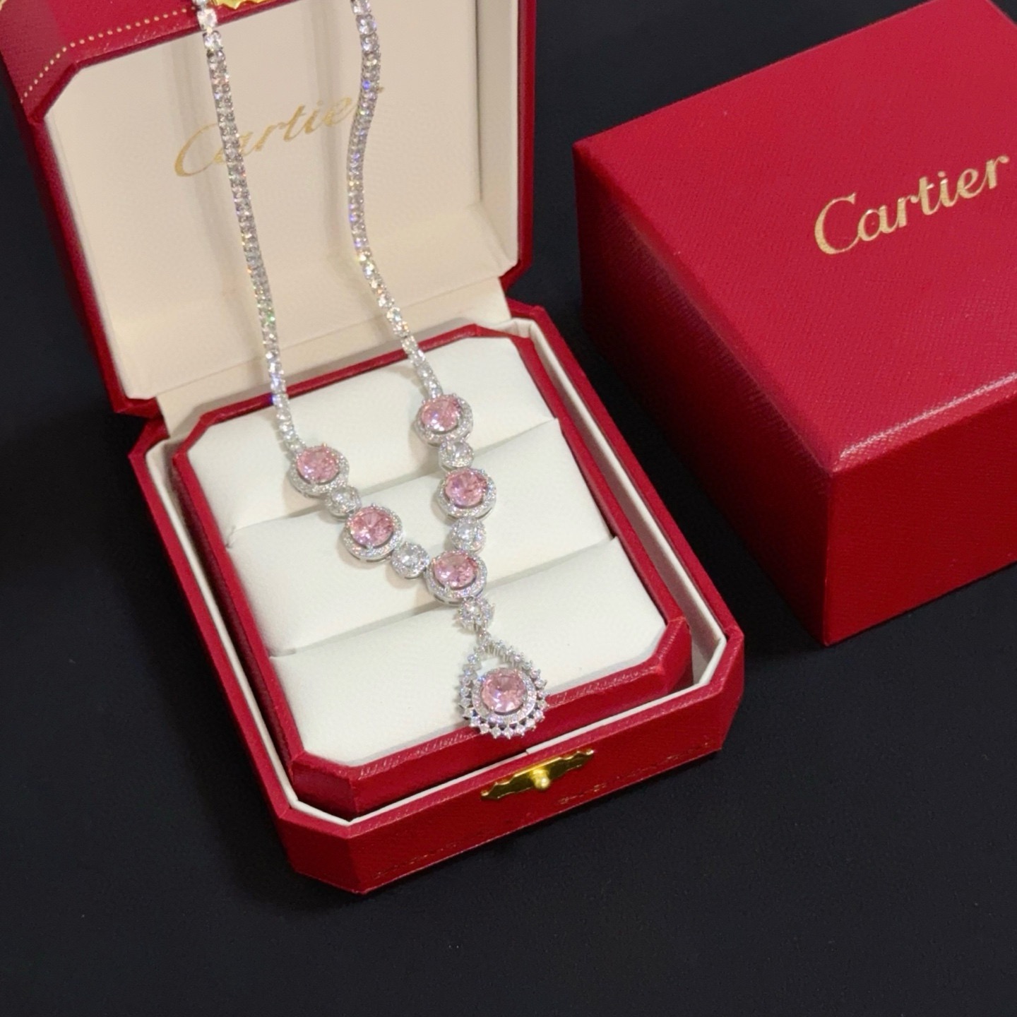 Cartier Luxury Necklace Elegant Necklaces Diamond Encrusted Necklace Designer Necklaces Women Top Quality Pendant Fashion Jewellery Designer For Women Gifts For Her Valentines Day Christmas Birthday Gift