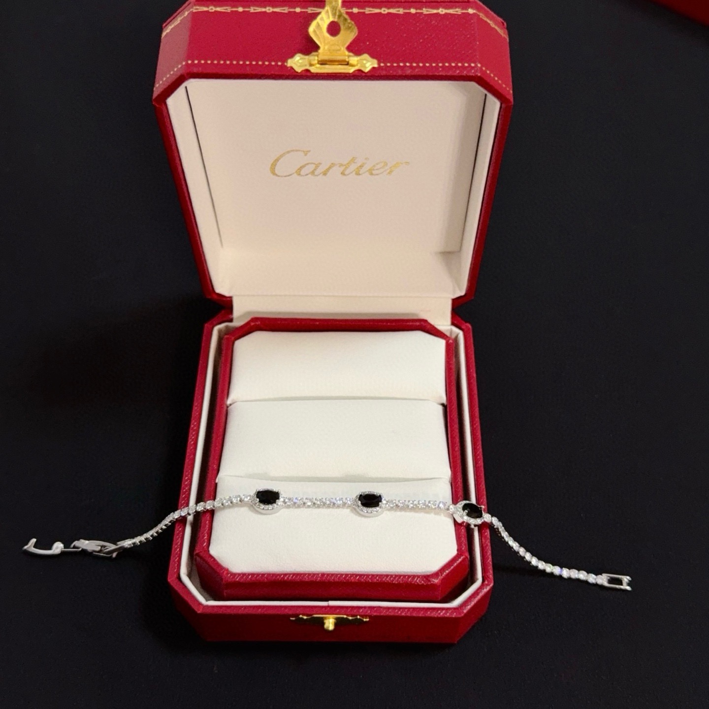 Cartier Designer Diamond Encrusted Chain Bracelet High Quality Chain Bracelet Fashionable Luxury Jewelry For Women's Classic Luxury Wedding Party Accessories Valentines Day Christmas Birthday Gift