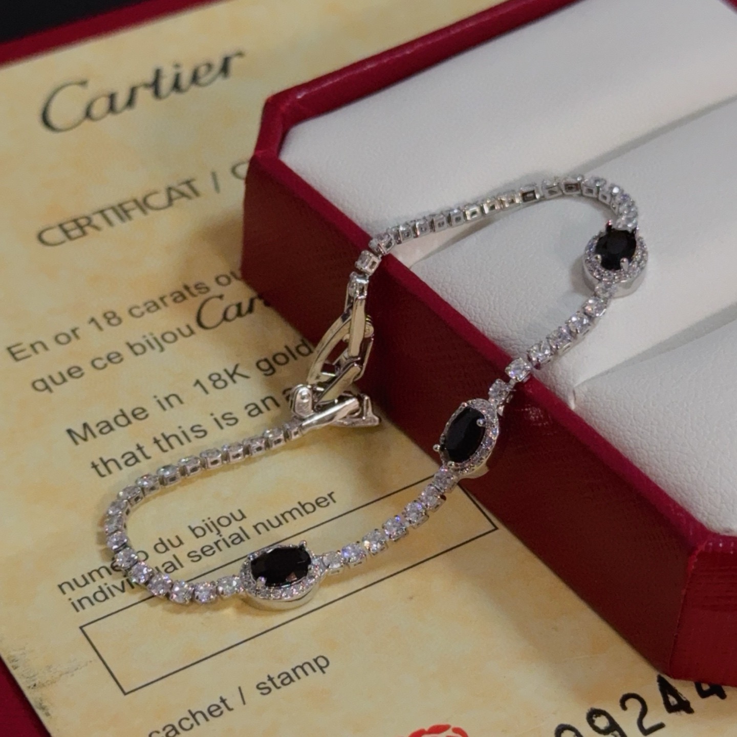 Cartier Designer Diamond Encrusted Chain Bracelet High Quality Chain Bracelet Fashionable Luxury Jewelry For Women's Classic Luxury Wedding Party Accessories Valentines Day Christmas Birthday Gift