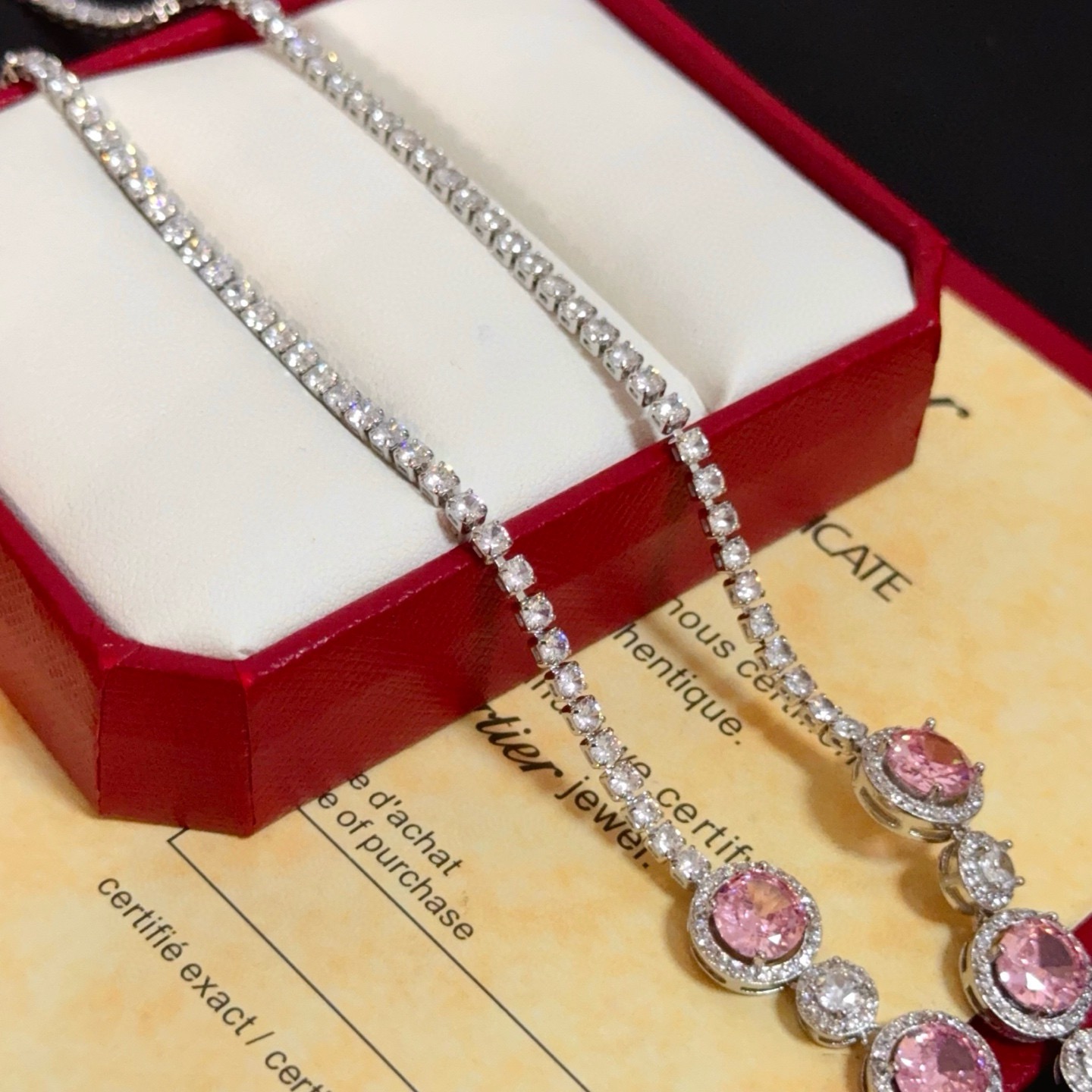 Cartier Luxury Necklace Elegant Necklaces Diamond Encrusted Necklace Designer Necklaces Women Top Quality Pendant Fashion Jewellery Designer For Women Gifts For Her Valentines Day Christmas Birthday Gift