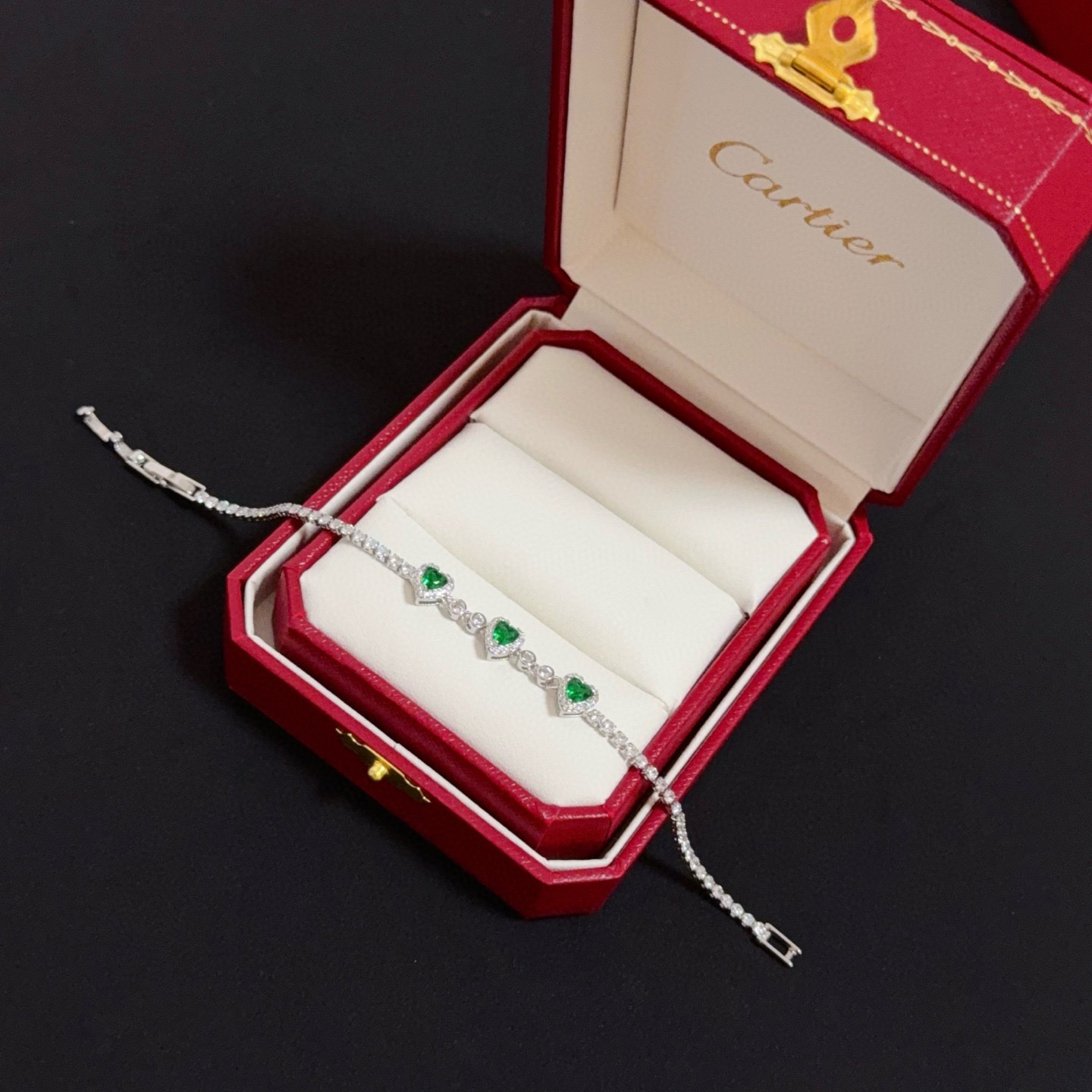 Cartier Designer Diamond Encrusted Chain Bracelet High Quality Chain Bracelet Fashionable Luxury Jewelry For Women's Classic Luxury Wedding Party Accessories Valentines Day Christmas Birthday Gift