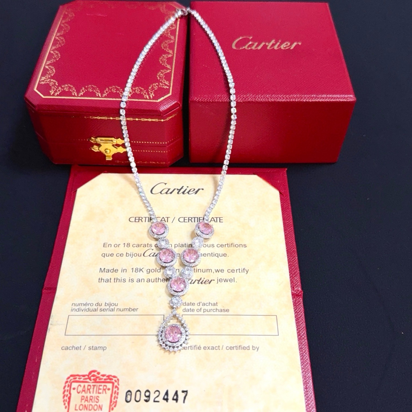 Cartier Luxury Necklace Elegant Necklaces Diamond Encrusted Necklace Designer Necklaces Women Top Quality Pendant Fashion Jewellery Designer For Women Gifts For Her Valentines Day Christmas Birthday Gift