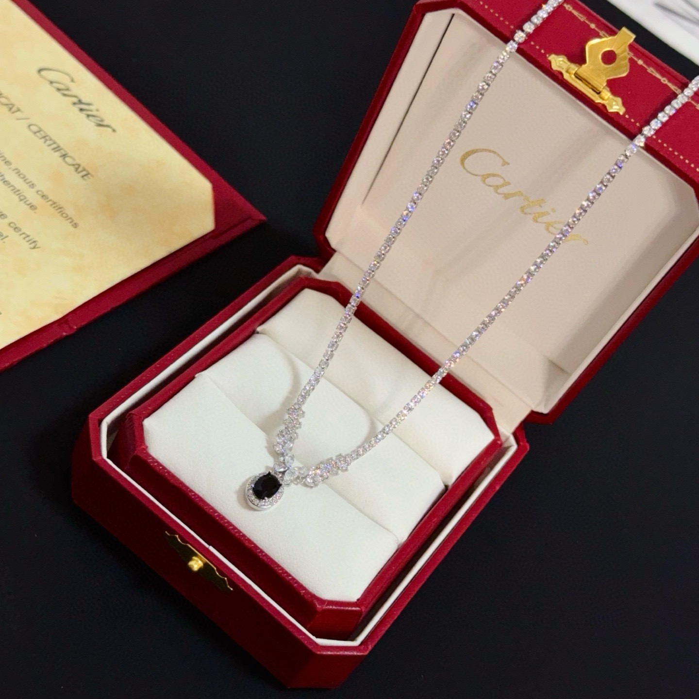 Cartier Luxury Necklace Elegant Necklaces Diamond Encrusted Necklace Designer Necklaces Women Top Quality Pendant Fashion Jewellery Designer For Women Gifts For Her Valentines Day Christmas Birthday Gift