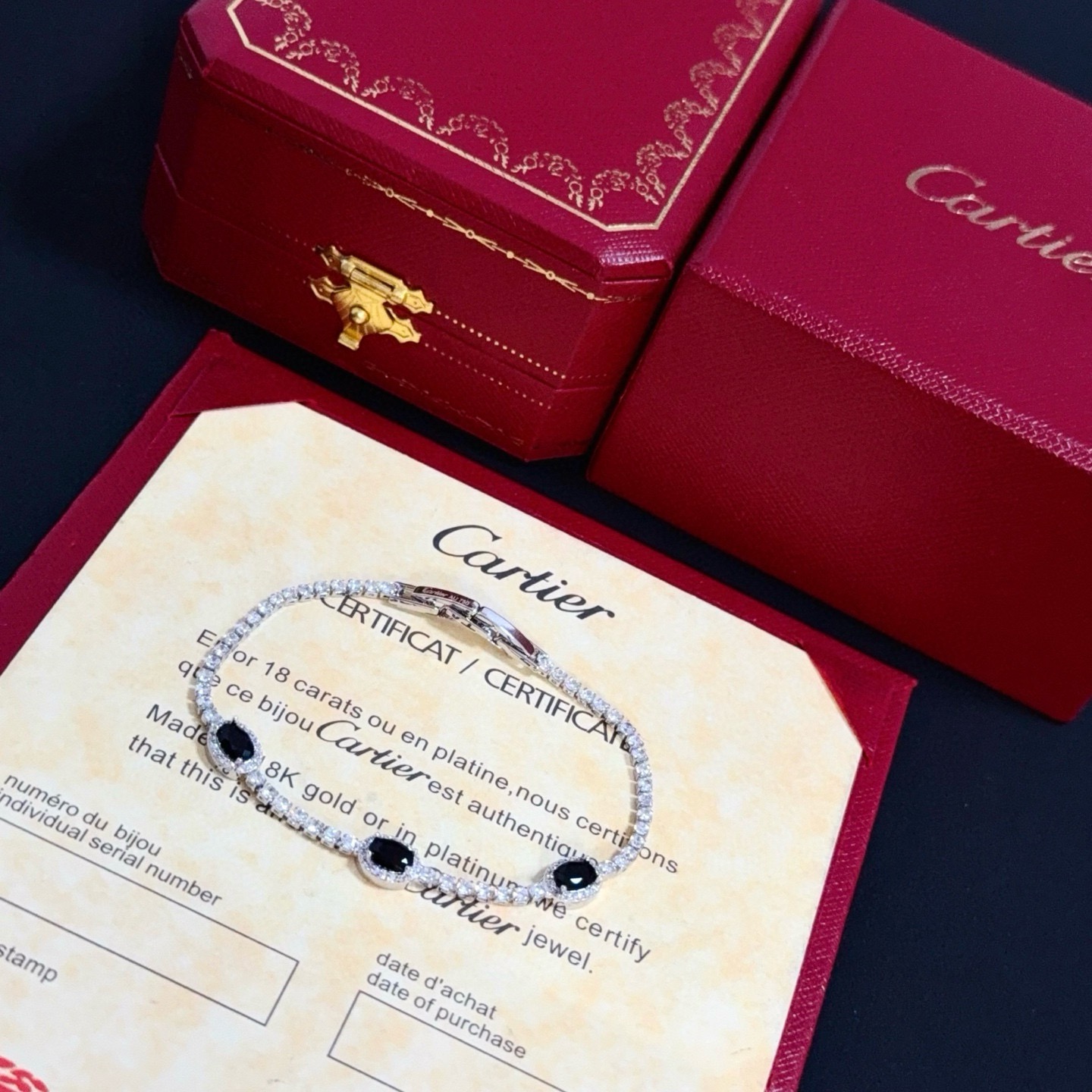 Cartier Designer Diamond Encrusted Chain Bracelet High Quality Chain Bracelet Fashionable Luxury Jewelry For Women's Classic Luxury Wedding Party Accessories Valentines Day Christmas Birthday Gift