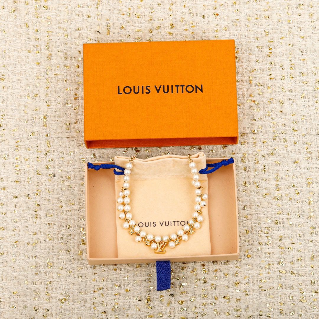 LV Luxury Necklace Elegant Necklaces Designer Pearl Multi Accessory Tassel Necklace Women Top Quality Pendant Fashion Jewellery Designer For Women Gifts For Her Valentines Day Christmas Birthday Gift