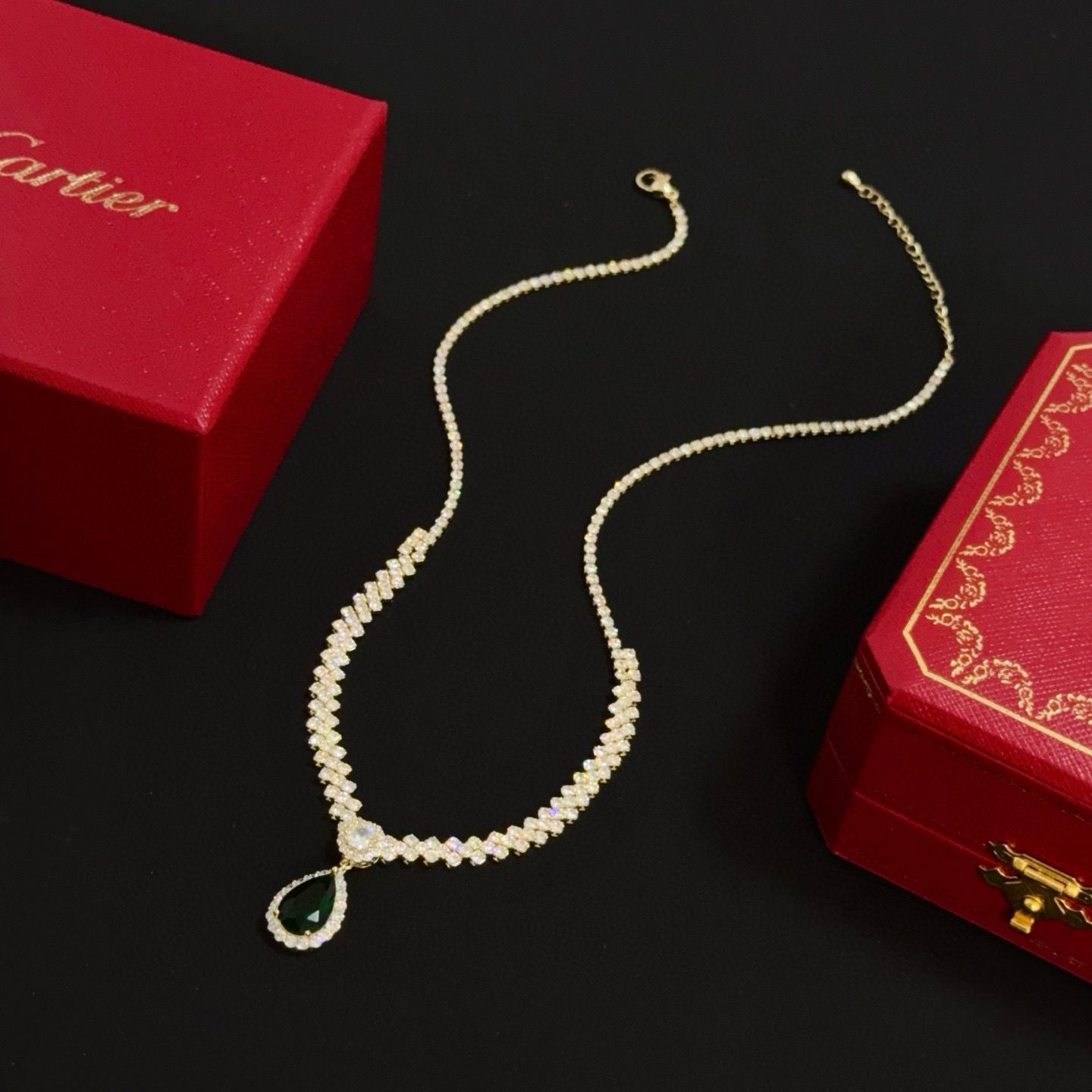 Cartier Luxury Necklace Elegant Necklaces Diamond Encrusted Necklace Designer Necklaces Women Top Quality Pendant Fashion Jewellery Designer For Women Gifts For Her Valentines Day Christmas Birthday Gift