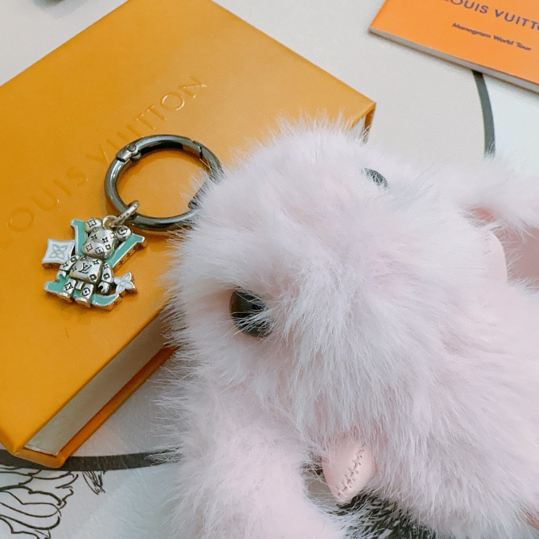 LV Luxury Brand Men's And Women's Style Classic Key Chain Cool Anger Forest Modeling Design Fashion Pendant Decor Key Chain Best Gift