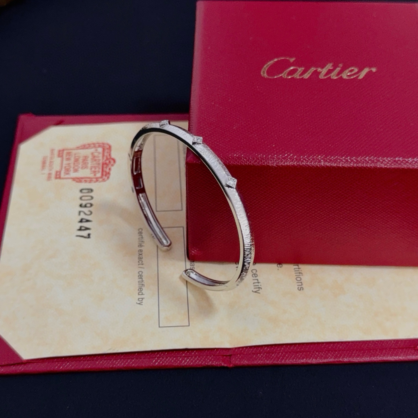 Cartier Designer Diamond Inlaid Open Bracelet High Quality Bracelet Fashionable Luxury Jewelry For Women's Men Classic Luxury Wedding Party Accessories Valentines Day Christmas Birthday Gift