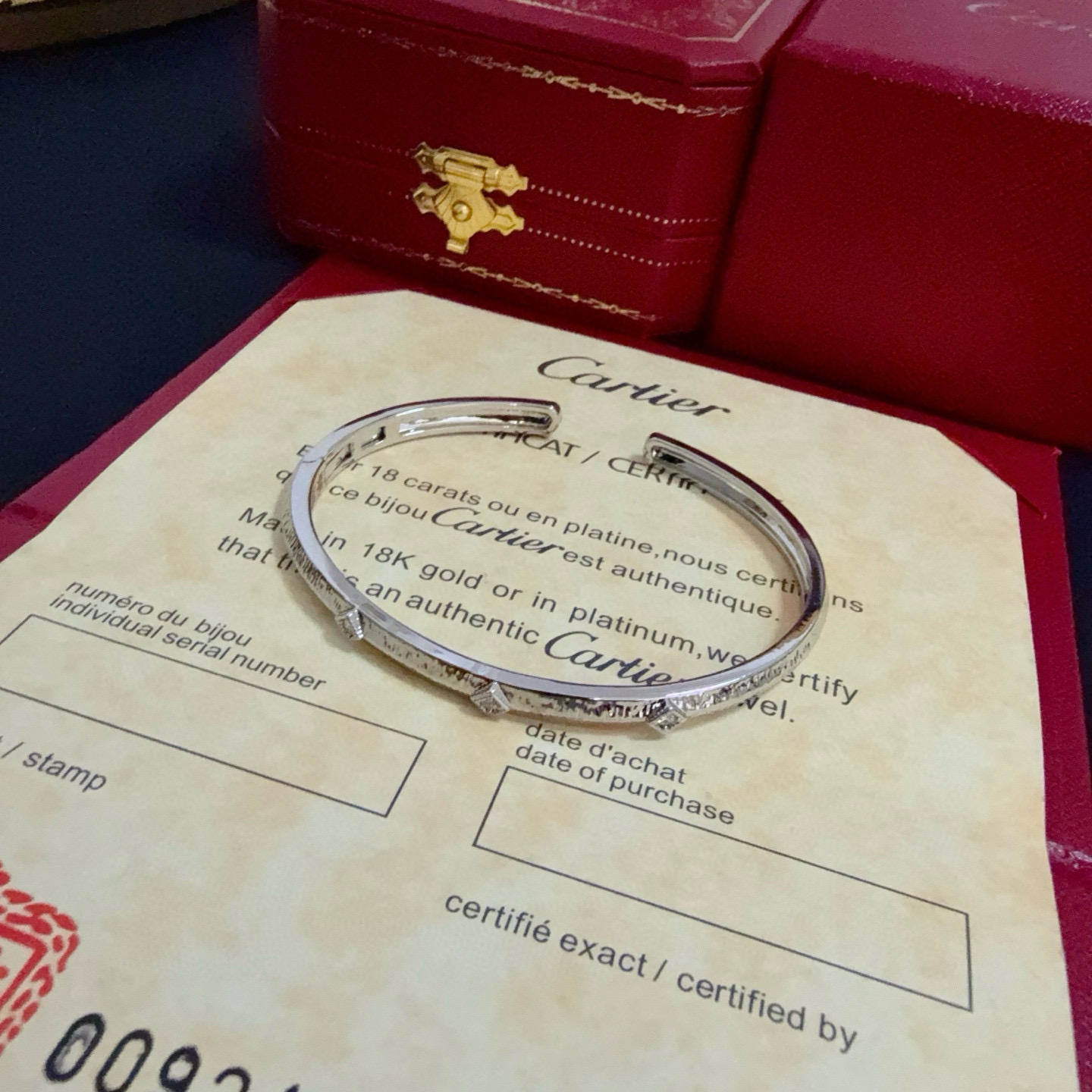 Cartier Designer Diamond Inlaid Open Bracelet High Quality Bracelet Fashionable Luxury Jewelry For Women's Men Classic Luxury Wedding Party Accessories Valentines Day Christmas Birthday Gift