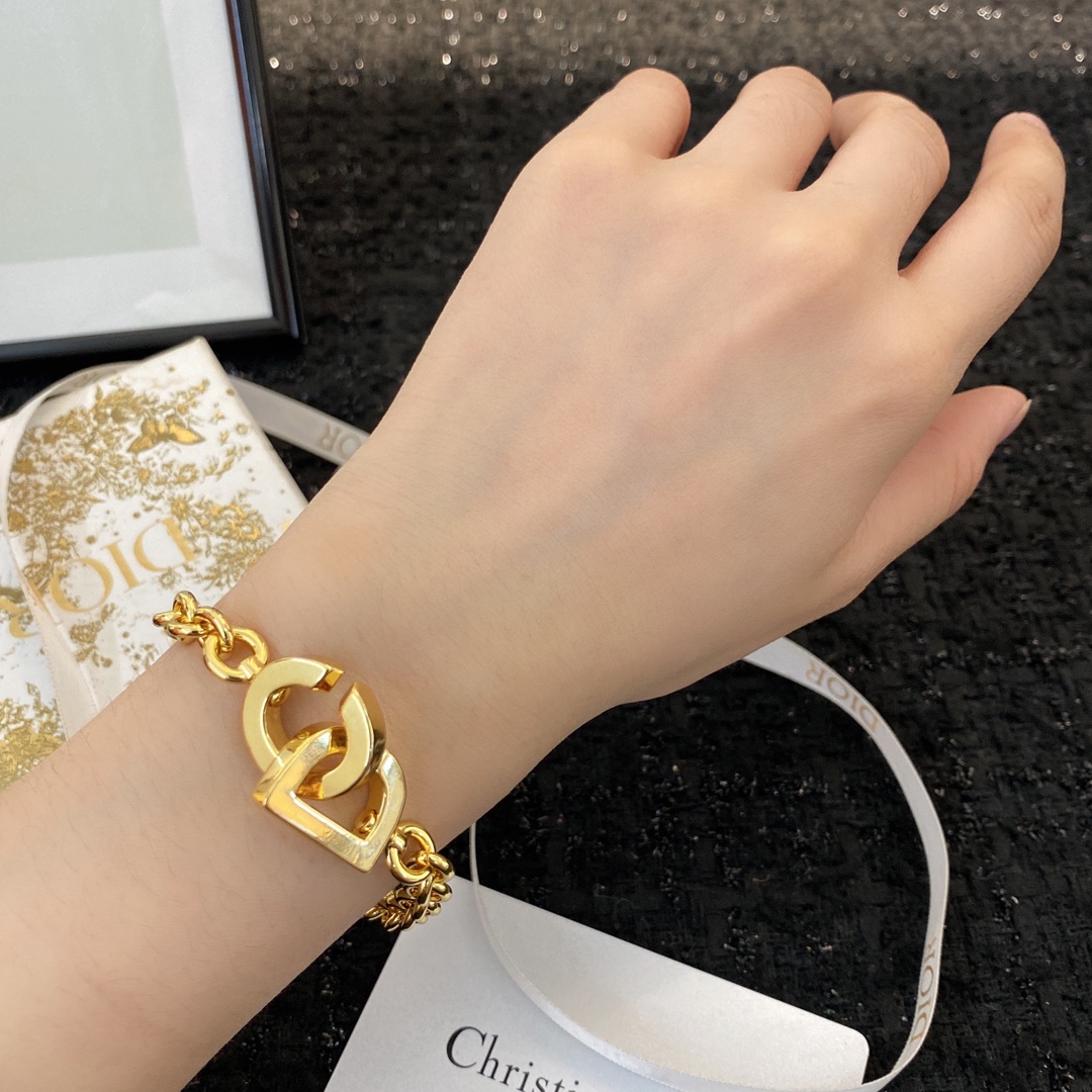 Dior Designer Stereoscopic Alphabet Chain Bracelet High Quality Bracelet Fashionable Luxury Jewelry For Women's Men Classic Luxury Wedding Party Accessories Valentines Day Christmas Birthday Gift