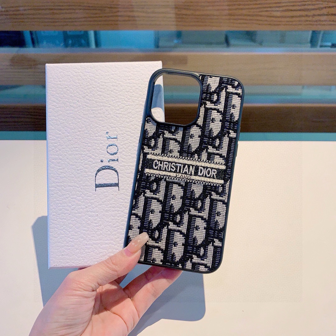 Dior Designers Leather Phone Cases Fashion Letter Embroidery Pattern Classic Back Cover Designer Case Luxury Mobile Shel For Iphone:13 14 15 16 17 Iphone 13 14 15 16 17 Pro Iphone 13 14 15 16 17 Pro Max