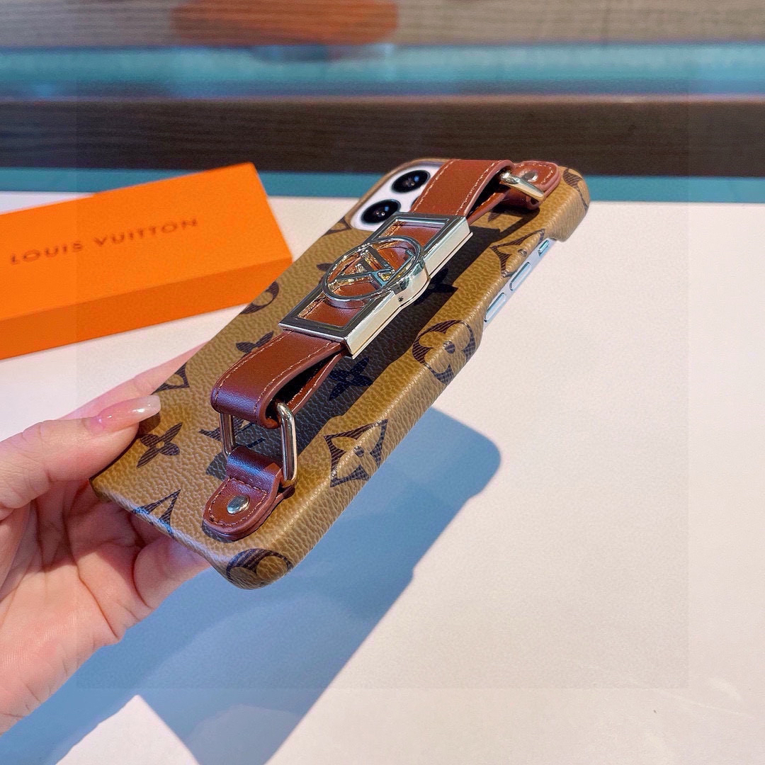 LV Designers Wrist Phone Case Print Pattern Back Cover Designer Case Luxury Mobile Shel For Iphone:14 15 16 17 Iphone 14 15 16 17 Pro Iphone 14 15 16 17 Pro Max