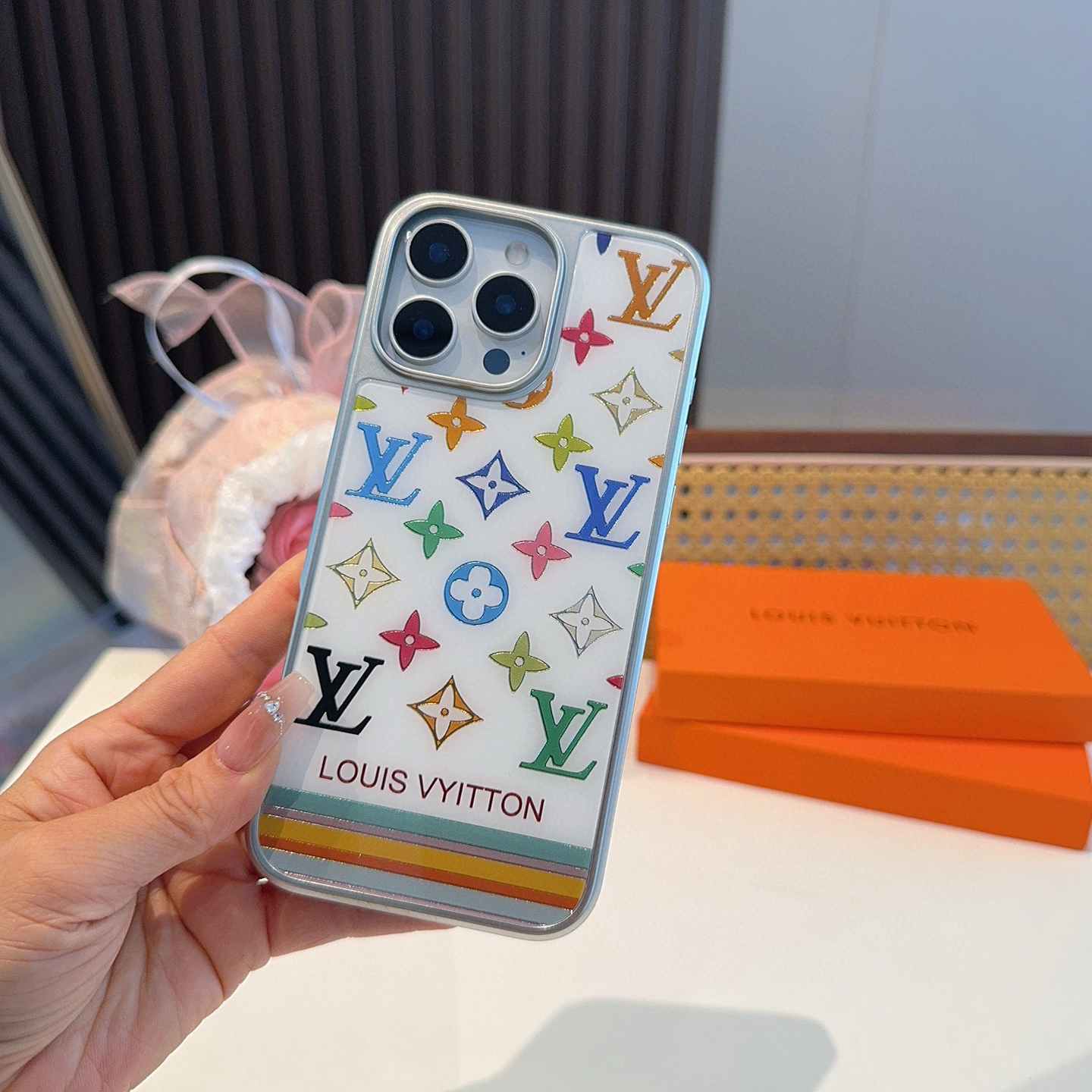 LV Designers All Inclusive Phone Case Electroplated Glass Magnetic Phone Case Letter Pattern Back Cover Designer Case Luxury Mobile Shel For Iphone:14 15 16 17 Iphone 14 15 16 17 Pro Iphone 14 15 16 17  Pro Max