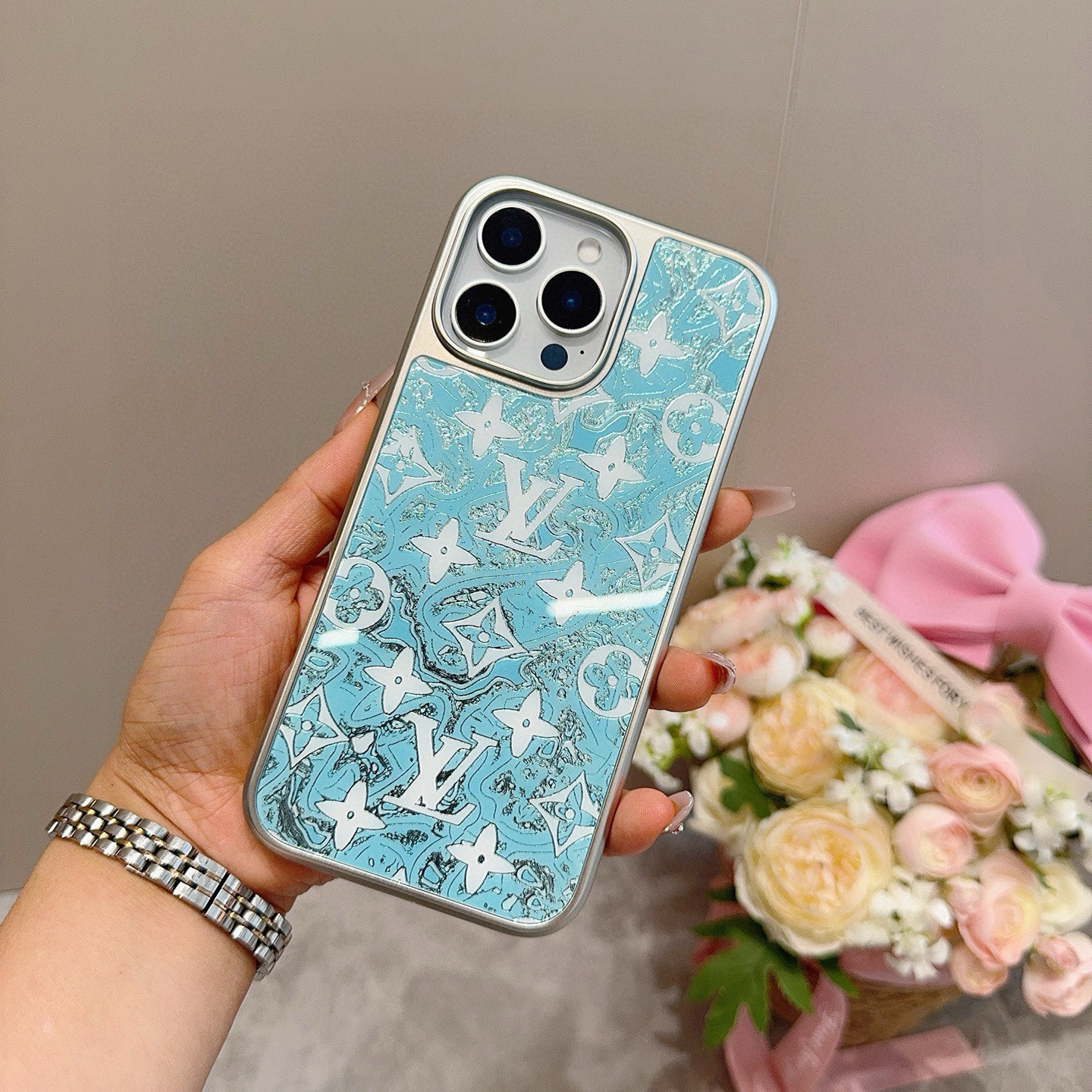 LV Designers All Inclusive Phone Case Electroplated Glass Magnetic Phone Case Letter Pattern Back Cover Designer Case Luxury Mobile Shel For Iphone:14 15 16 17 Iphone 14 15 16 17 Pro Iphone 14 15 16 17  Pro Max