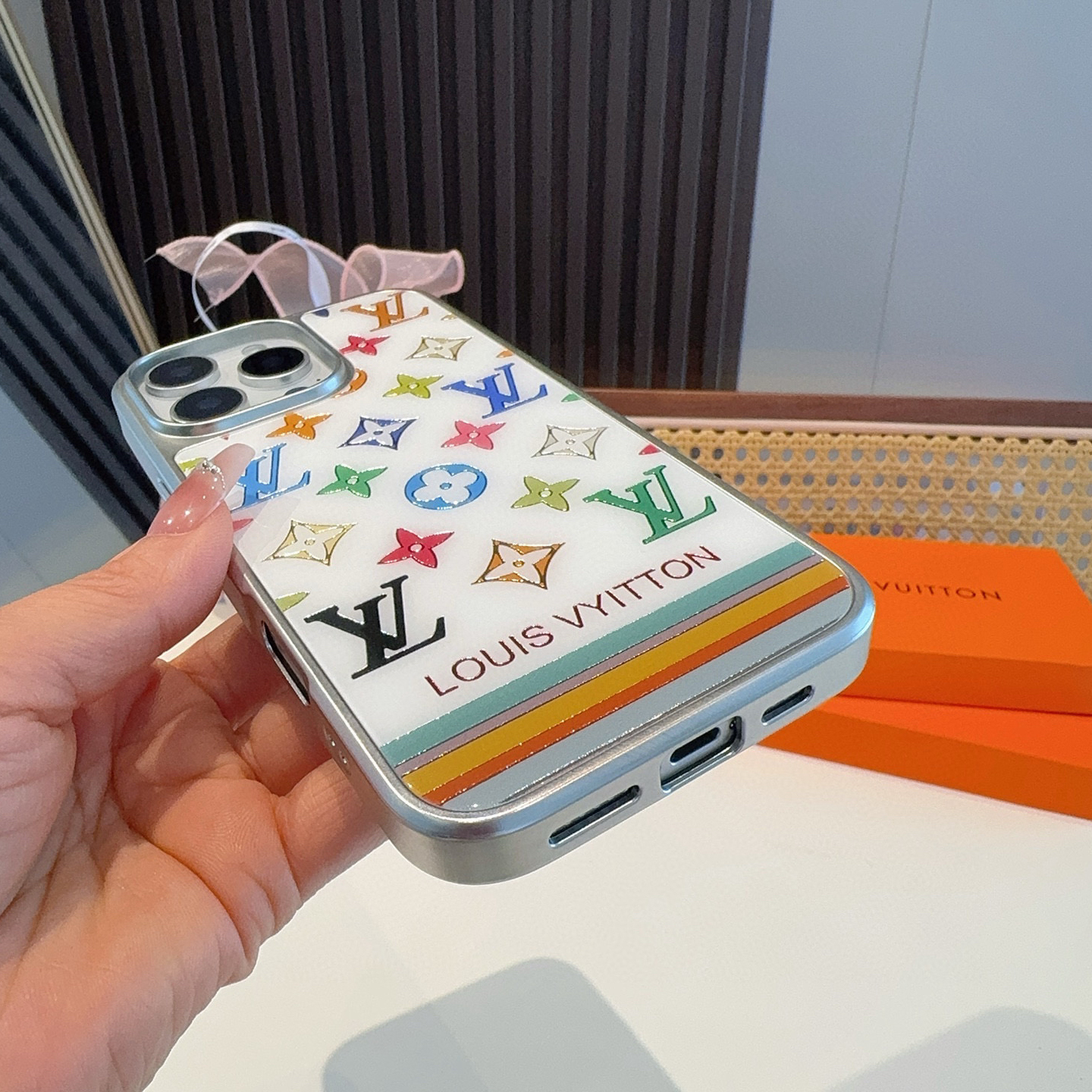 LV Designers All Inclusive Phone Case Electroplated Glass Magnetic Phone Case Letter Pattern Back Cover Designer Case Luxury Mobile Shel For Iphone:14 15 16 17 Iphone 14 15 16 17 Pro Iphone 14 15 16 17  Pro Max