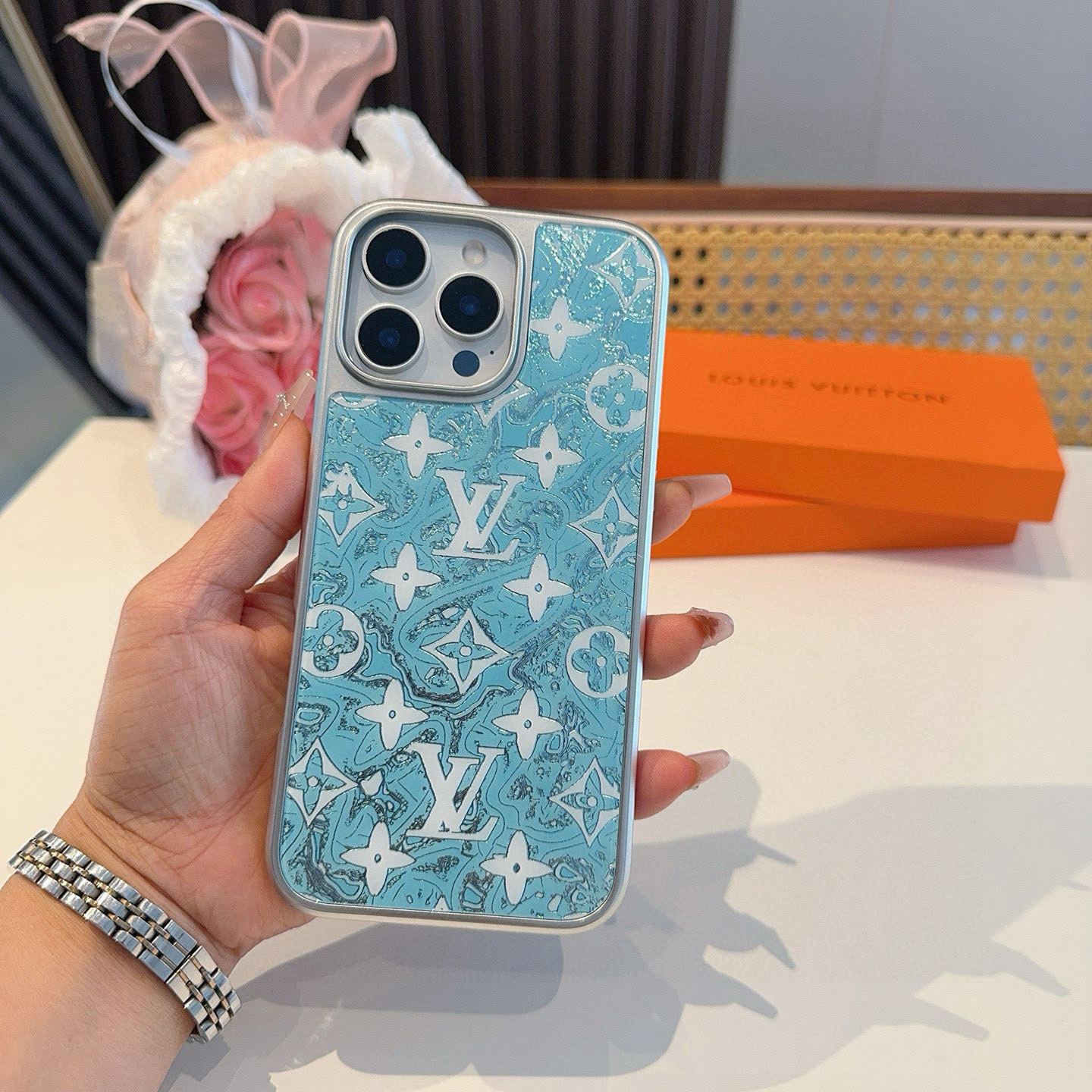 LV Designers All Inclusive Phone Case Electroplated Glass Magnetic Phone Case Letter Pattern Back Cover Designer Case Luxury Mobile Shel For Iphone:14 15 16 17 Iphone 14 15 16 17 Pro Iphone 14 15 16 17  Pro Max