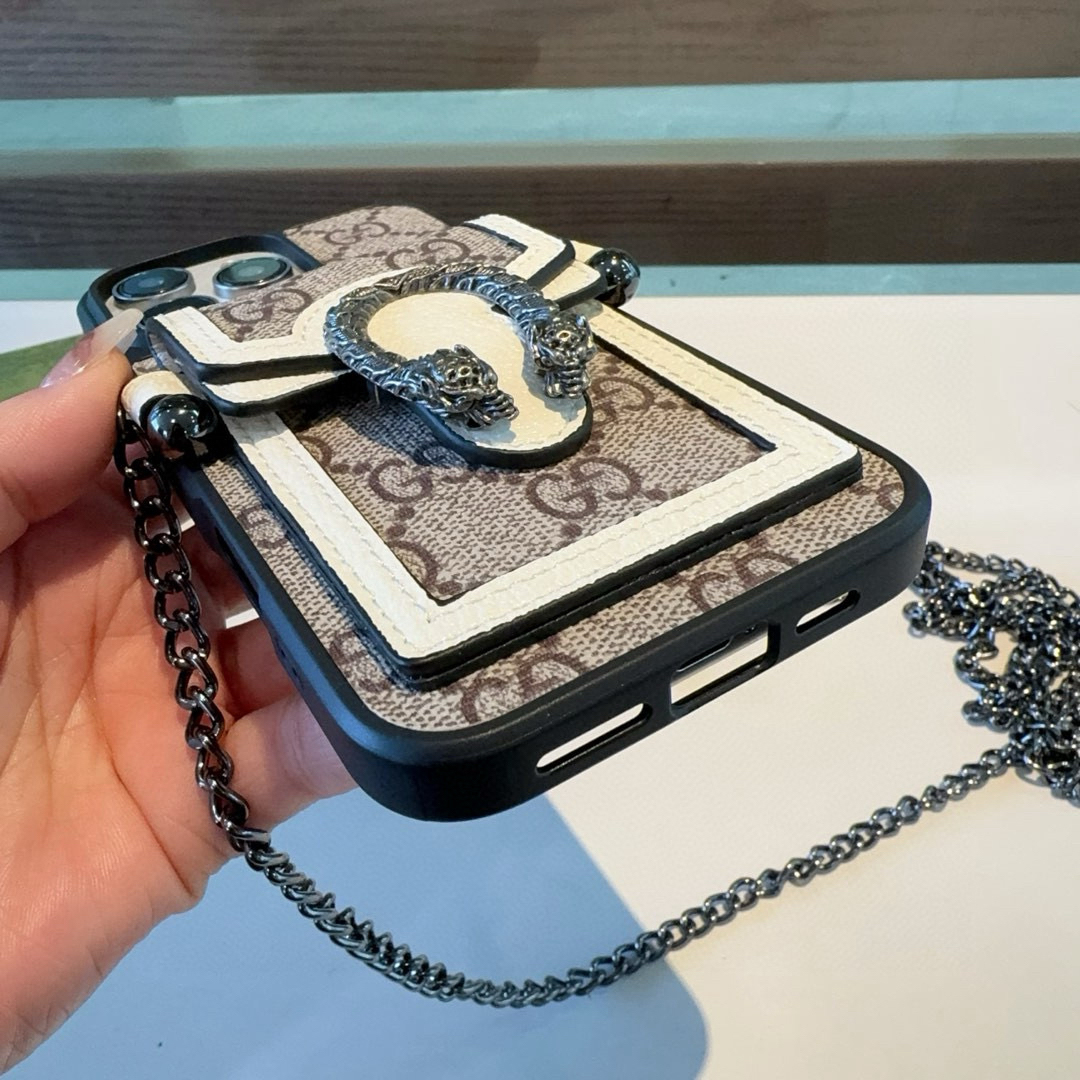 Gucci Designers Phone Case Snakehead Card Bag Phone Case Crossbody Phone Case Back Cover Designer Case Luxury Mobile Shel For Iphone:13 14 15 16 17 Iphone 13 14 15 16 17 Pro Iphone 13 14 15 16 17 Pro Max