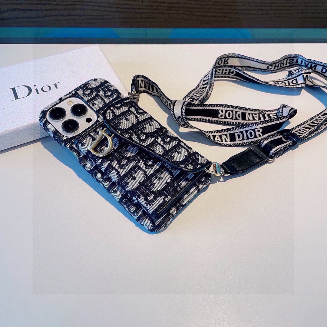 Dior Designers Phone Case Card Bag Phone Case Can Be Used As A Bracket Paired With The Same Shoulder Strap Crossbody Phone Case Iphone:13 14 15 16 17 Iphone 13 14 15 16 17 Pro Iphone 13 14 15 16 17 Pro Max
