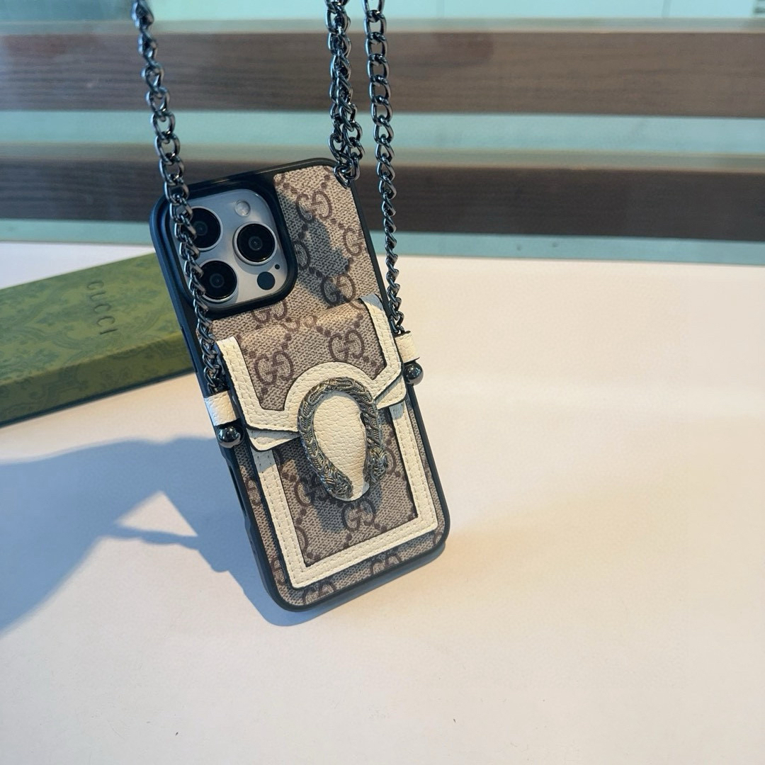 Gucci Designers Phone Case Snakehead Card Bag Phone Case Crossbody Phone Case Back Cover Designer Case Luxury Mobile Shel For Iphone:13 14 15 16 17 Iphone 13 14 15 16 17 Pro Iphone 13 14 15 16 17 Pro Max