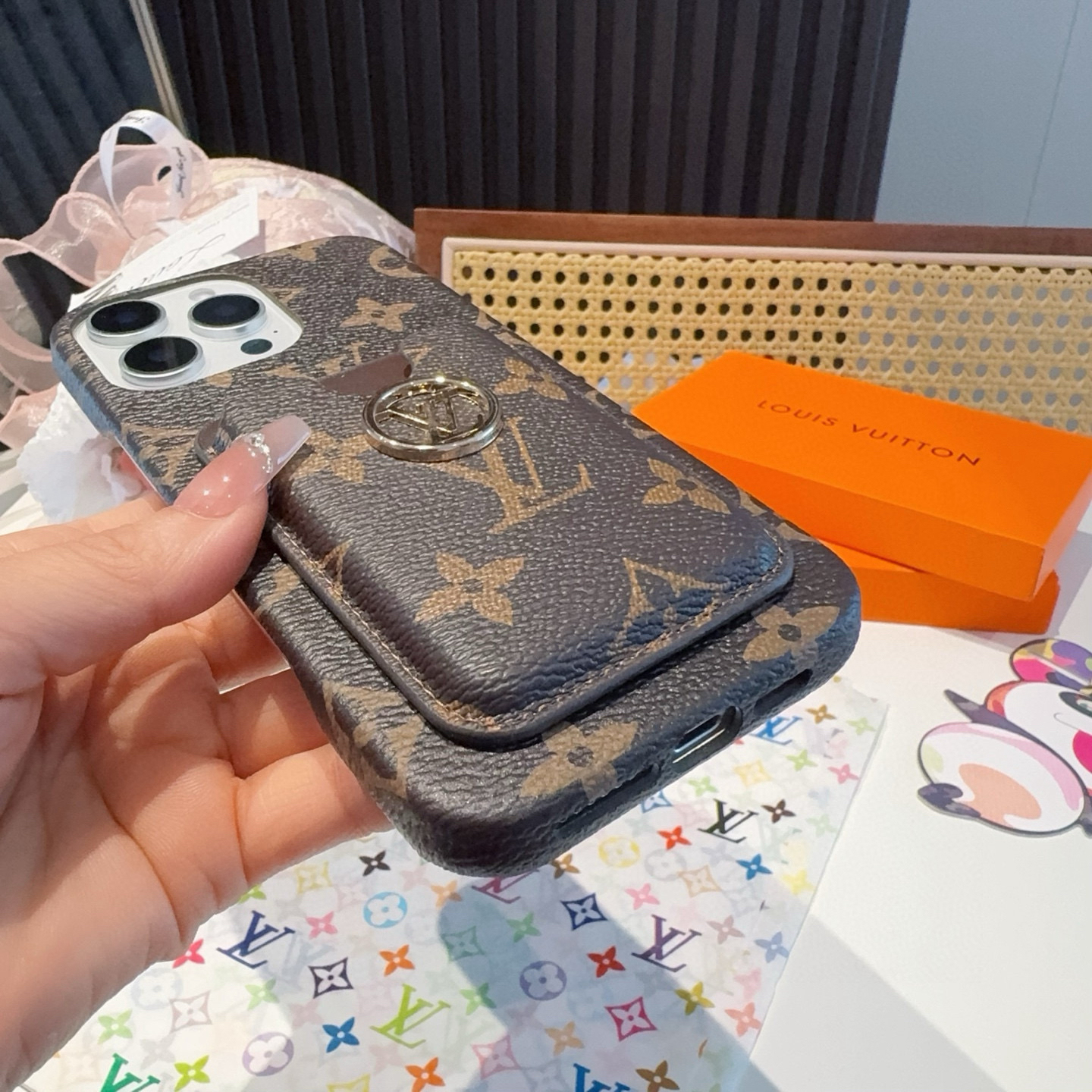 LV Designers Phone Case Classic Card Bag Vintage Phone Case Back Cover Designer Case Luxury Mobile Shel For Iphone:13 14 15 16 17 Iphone 13 14 15 16 17 Pro Iphone 13 14 15 16 17 Pro Max