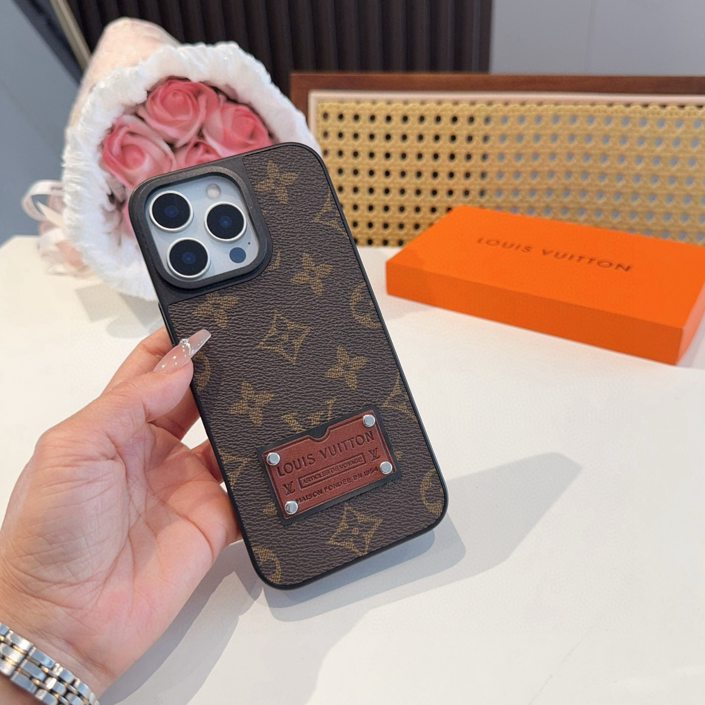 LV Designers Phone Case Classic All Inclusive Vintage Phone Case Back Cover Designer Case Luxury Mobile Shel For Iphone:13 14 15 16 17 Iphone 13 14 15 16 17 Pro Iphone 13 14 15 16 17 Pro Max