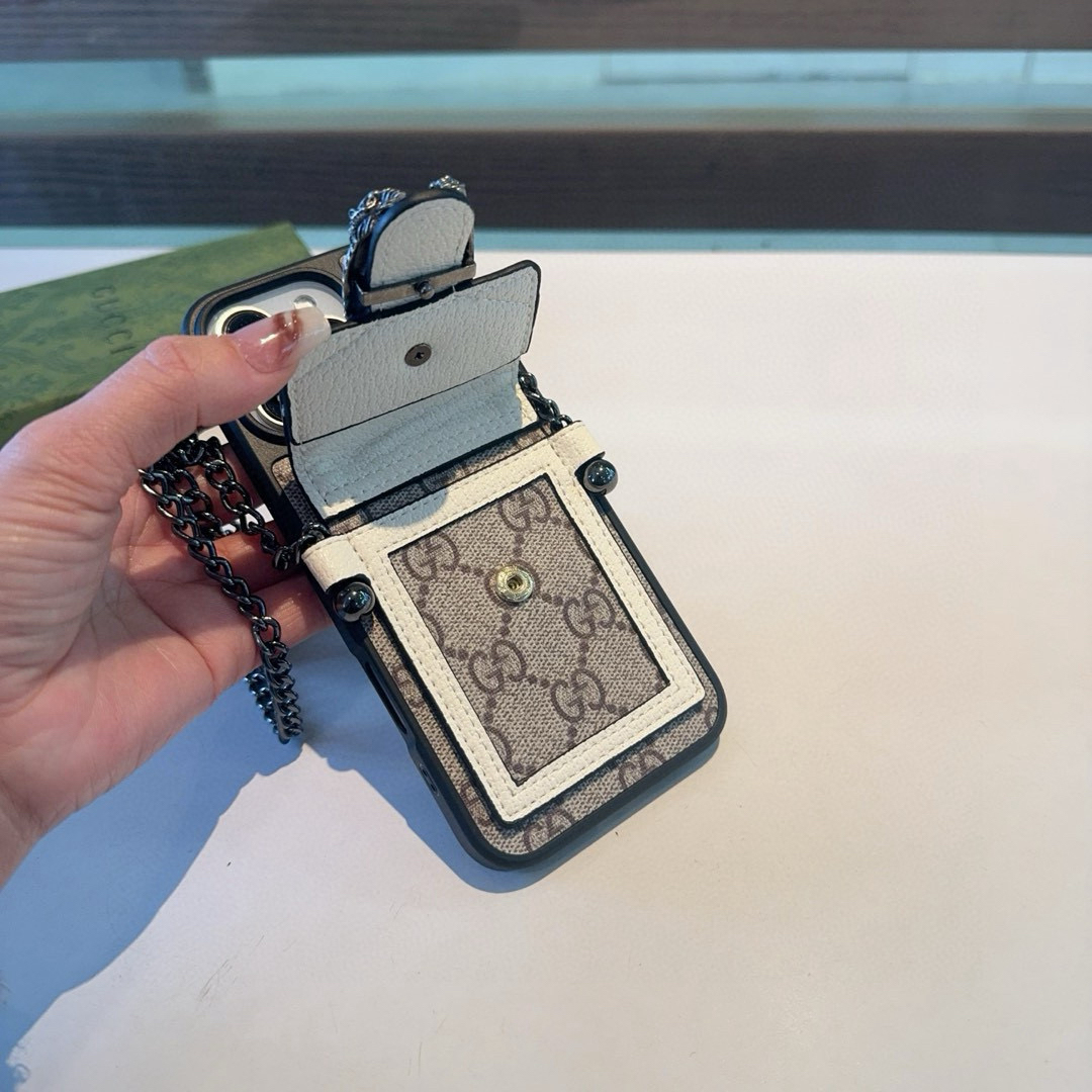 Gucci Designers Phone Case Snakehead Card Bag Phone Case Crossbody Phone Case Back Cover Designer Case Luxury Mobile Shel For Iphone:13 14 15 16 17 Iphone 13 14 15 16 17 Pro Iphone 13 14 15 16 17 Pro Max