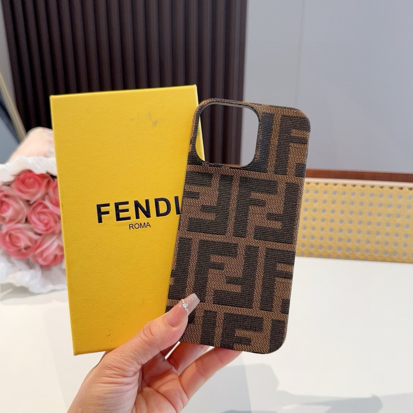 FENDI Designers Phone Case Classic FF Vintage Phone Case Back Cover Designer Case Luxury Mobile Shel For Iphone:13 14 15 16 17 Iphone 13 14 15 16 17 Pro Iphone 13 14 15 16 17 Pro Max