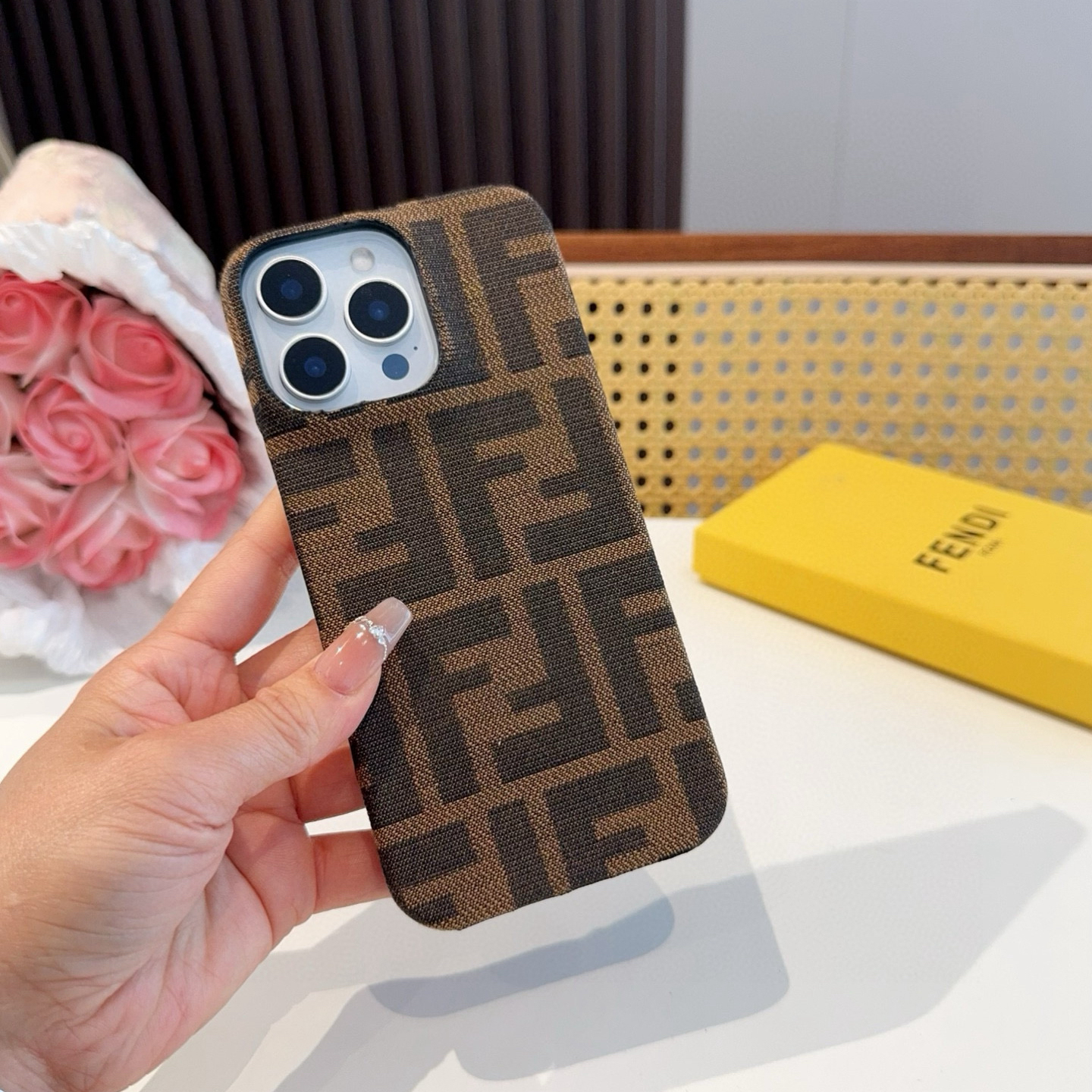 FENDI Designers Phone Case Classic FF Vintage Phone Case Back Cover Designer Case Luxury Mobile Shel For Iphone:13 14 15 16 17 Iphone 13 14 15 16 17 Pro Iphone 13 14 15 16 17 Pro Max