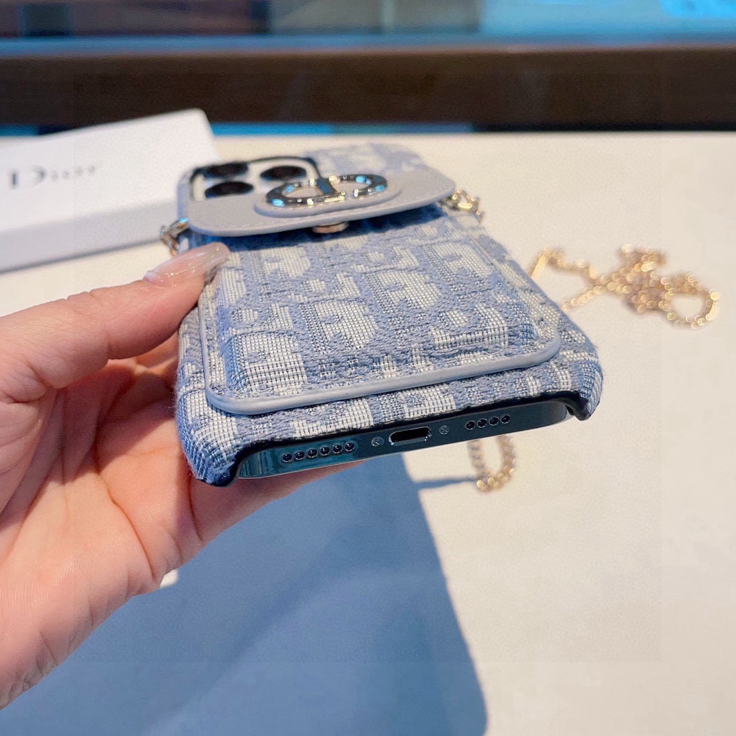 Dior Designers Phone Case Card Bag Crossbody Phone Case Match With Chain Back Cover Designer Case Luxury Mobile Shel For Iphone:13 14 15 16 17 Iphone 13 14 15 16 17 Pro Iphone 13 14 15 16 17 Pro Max