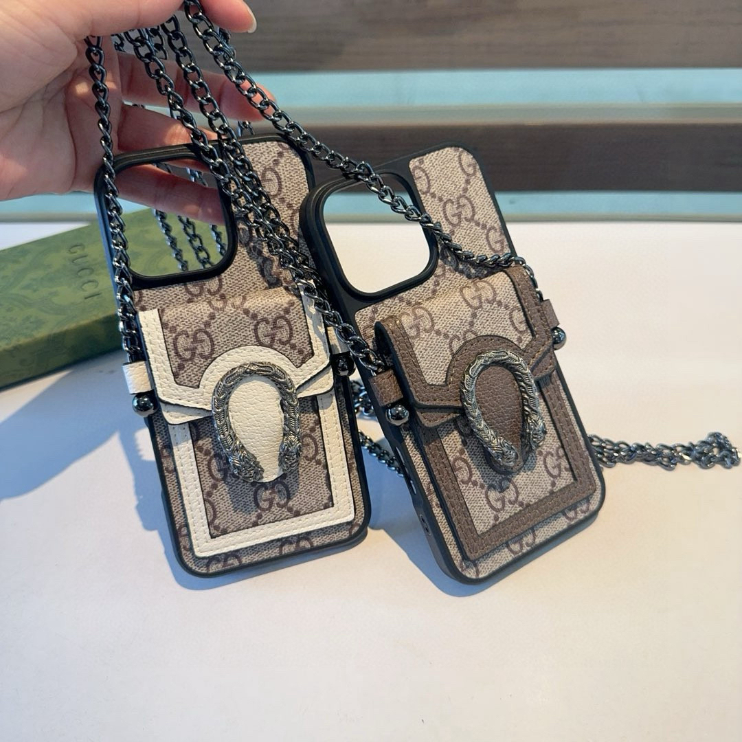 Gucci Designers Phone Case Snakehead Card Bag Phone Case Crossbody Phone Case Back Cover Designer Case Luxury Mobile Shel For Iphone:13 14 15 16 17 Iphone 13 14 15 16 17 Pro Iphone 13 14 15 16 17 Pro Max