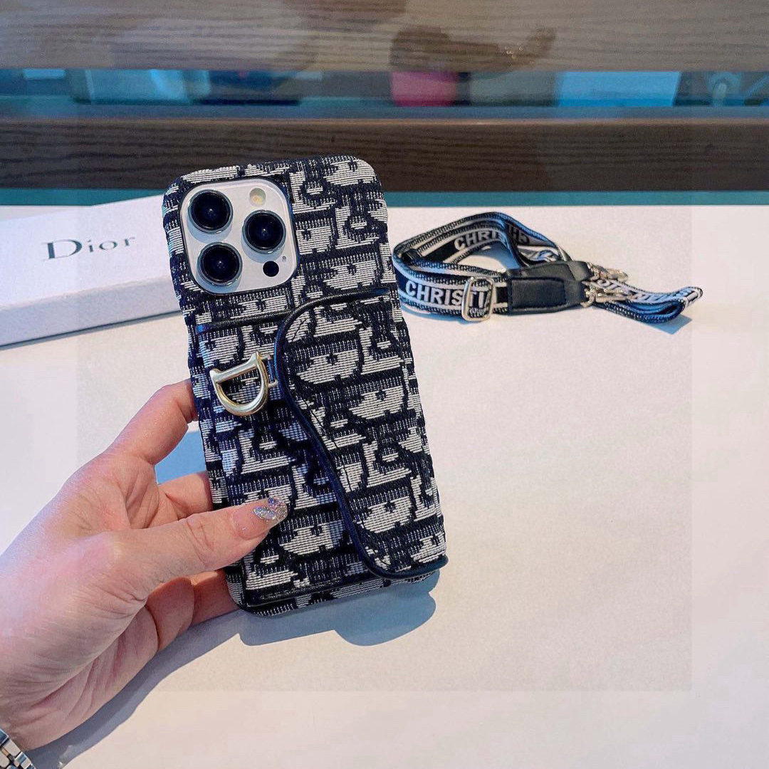 Dior Designers Phone Case Card Bag Phone Case Can Be Used As A Bracket Paired With The Same Shoulder Strap Crossbody Phone Case Iphone:13 14 15 16 17 Iphone 13 14 15 16 17 Pro Iphone 13 14 15 16 17 Pro Max