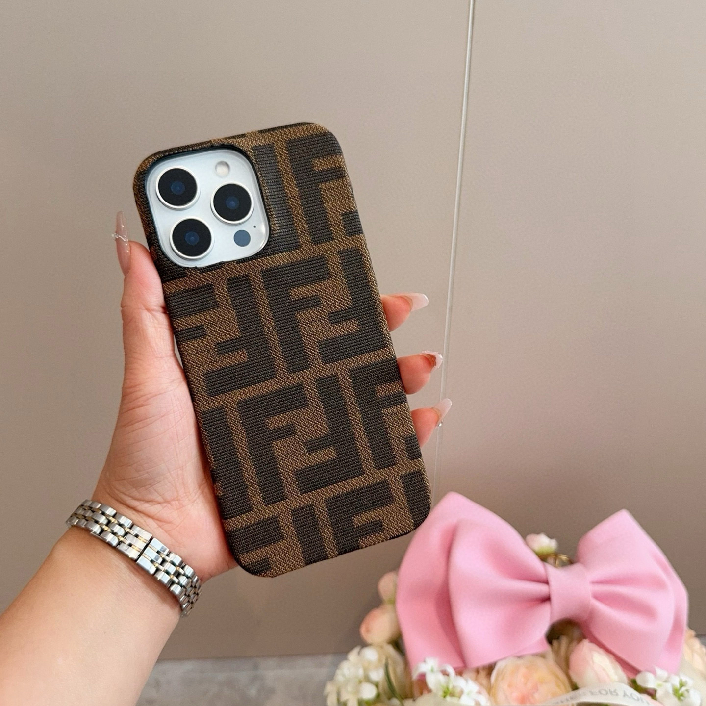 FENDI Designers Phone Case Classic FF Vintage Phone Case Back Cover Designer Case Luxury Mobile Shel For Iphone:13 14 15 16 17 Iphone 13 14 15 16 17 Pro Iphone 13 14 15 16 17 Pro Max