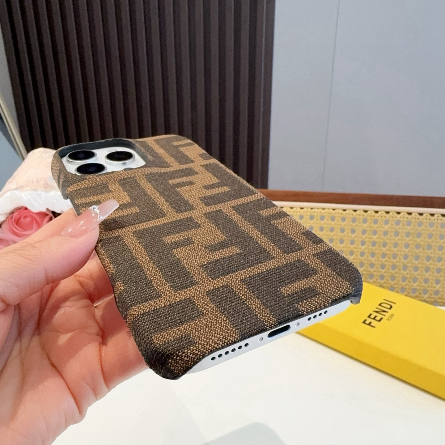 FENDI Designers Phone Case Classic FF Vintage Phone Case Back Cover Designer Case Luxury Mobile Shel For Iphone:13 14 15 16 17 Iphone 13 14 15 16 17 Pro Iphone 13 14 15 16 17 Pro Max