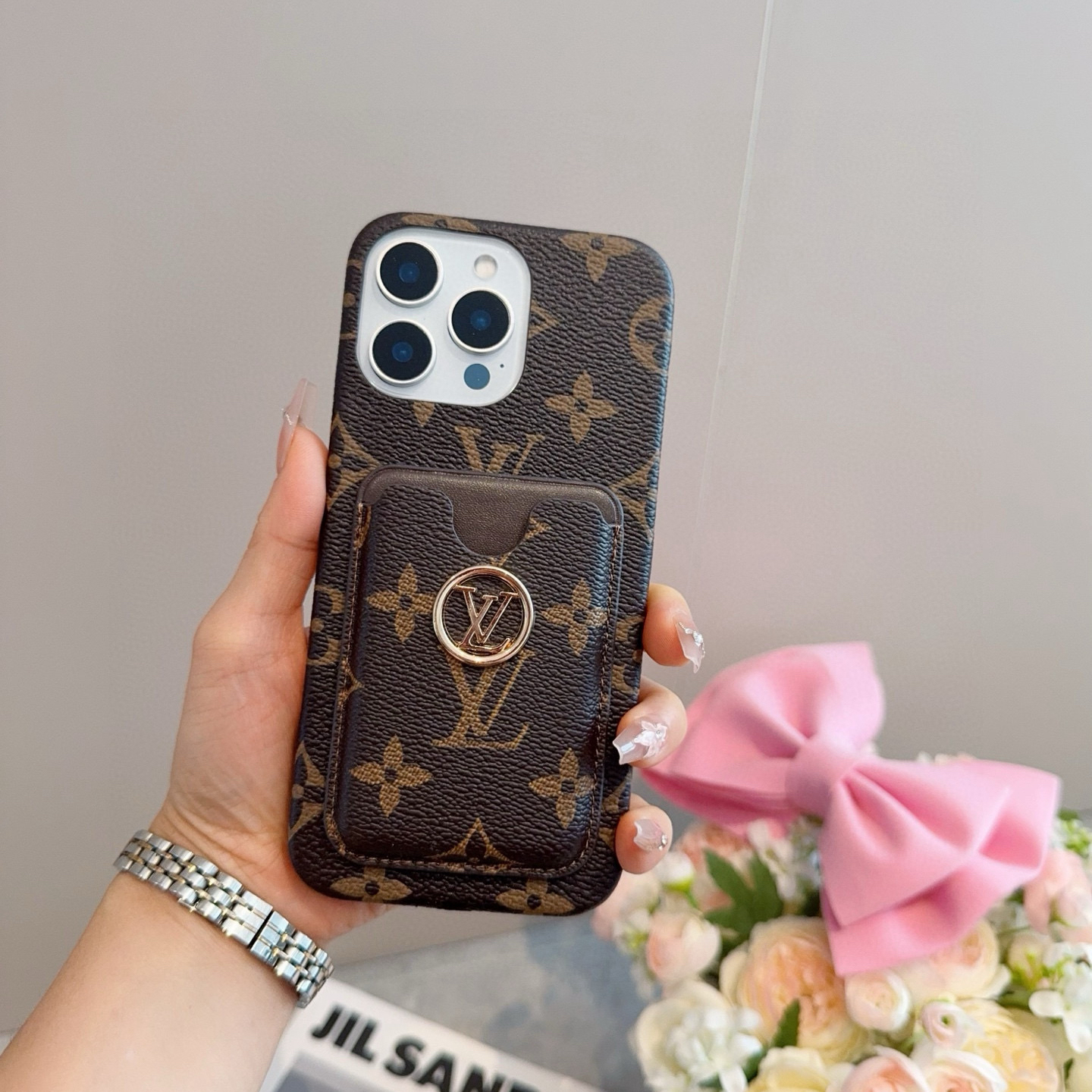 LV Designers Phone Case Classic Card Bag Vintage Phone Case Back Cover Designer Case Luxury Mobile Shel For Iphone:13 14 15 16 17 Iphone 13 14 15 16 17 Pro Iphone 13 14 15 16 17 Pro Max