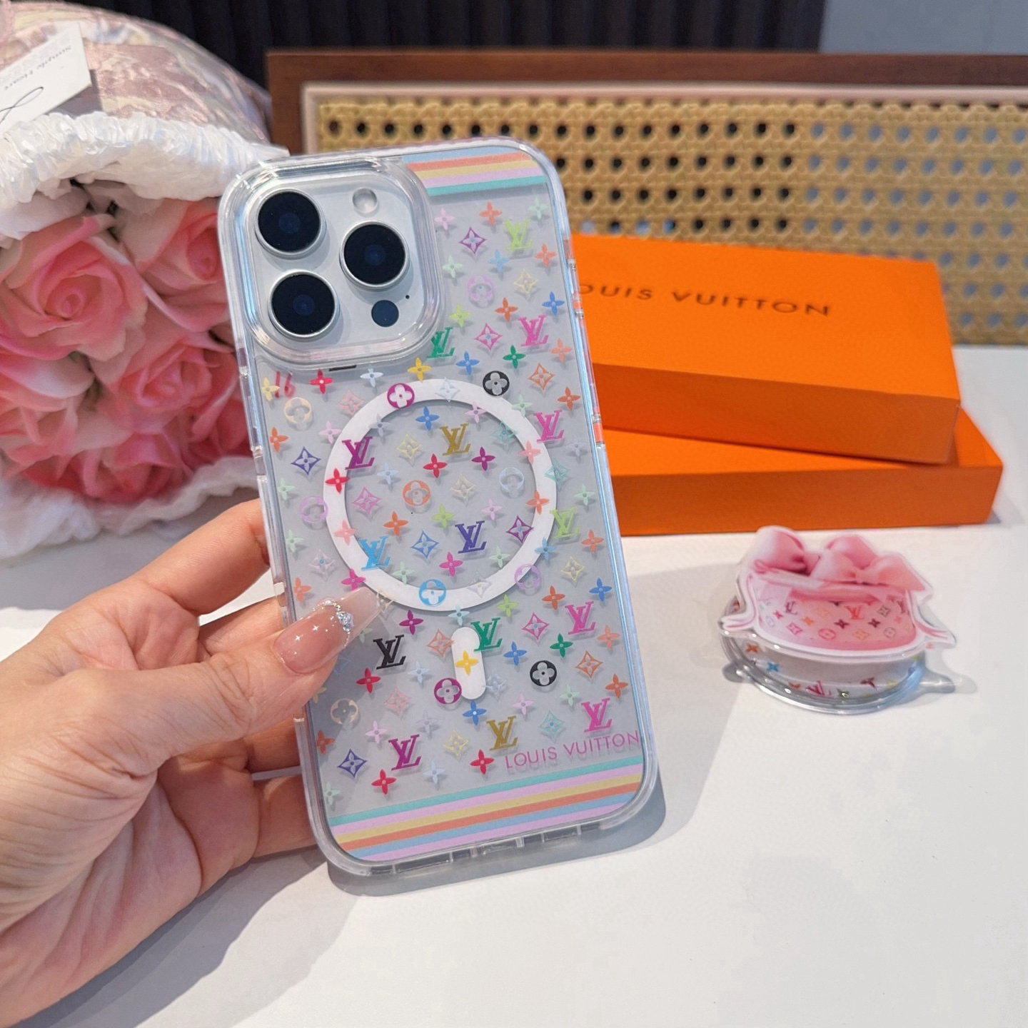 LV Designers Phone Case Magnetic Phone Case Soft Edge Full Package Back Cover Designer Case Luxury Mobile Shel For Iphone:13 14 15 16 17 Iphone 13 14 15 16 17 Pro Iphone 13 14 15 16 17 Pro Max